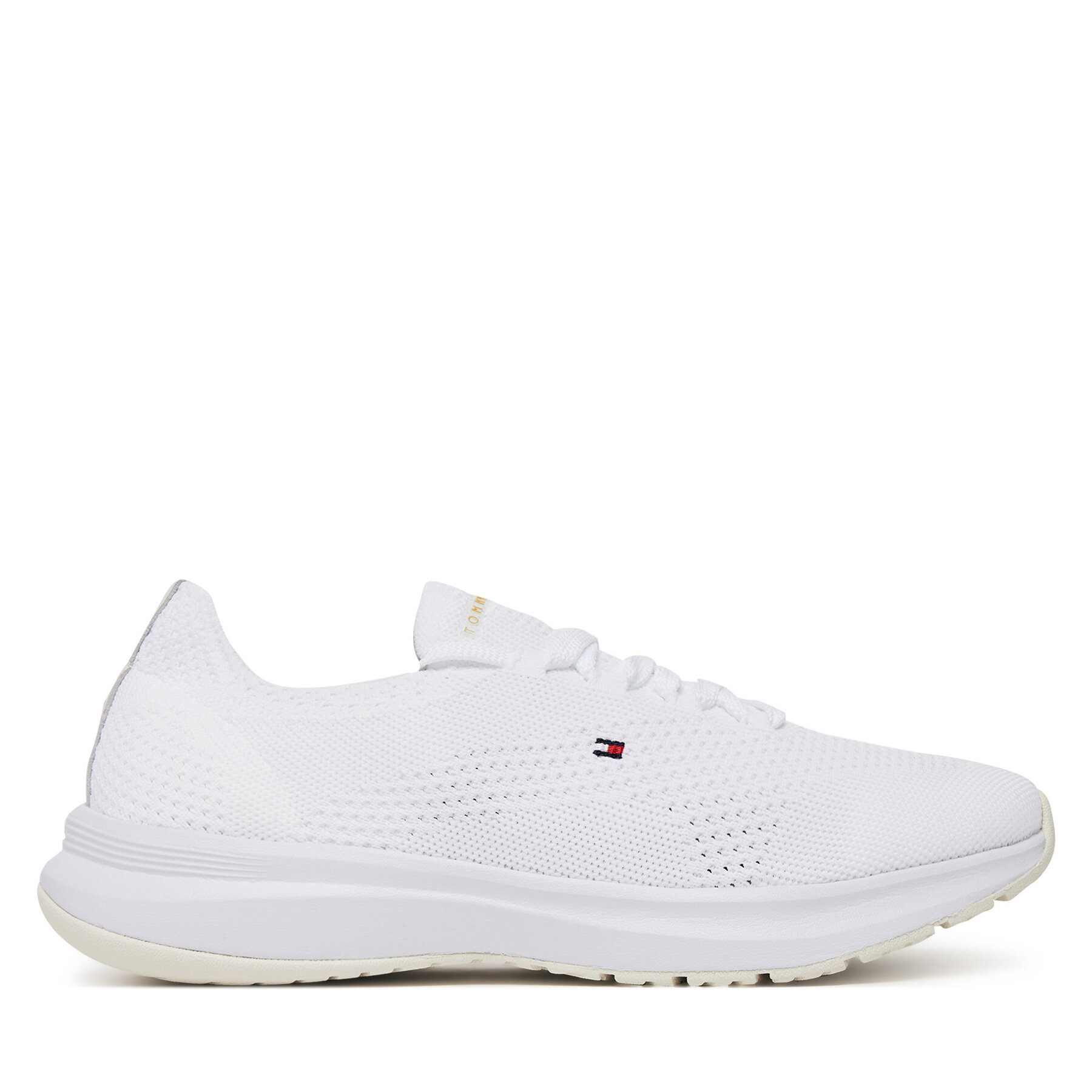 Tommy Hilfiger Sneakersy Th Knit Runner FW0FW08813 Biały
