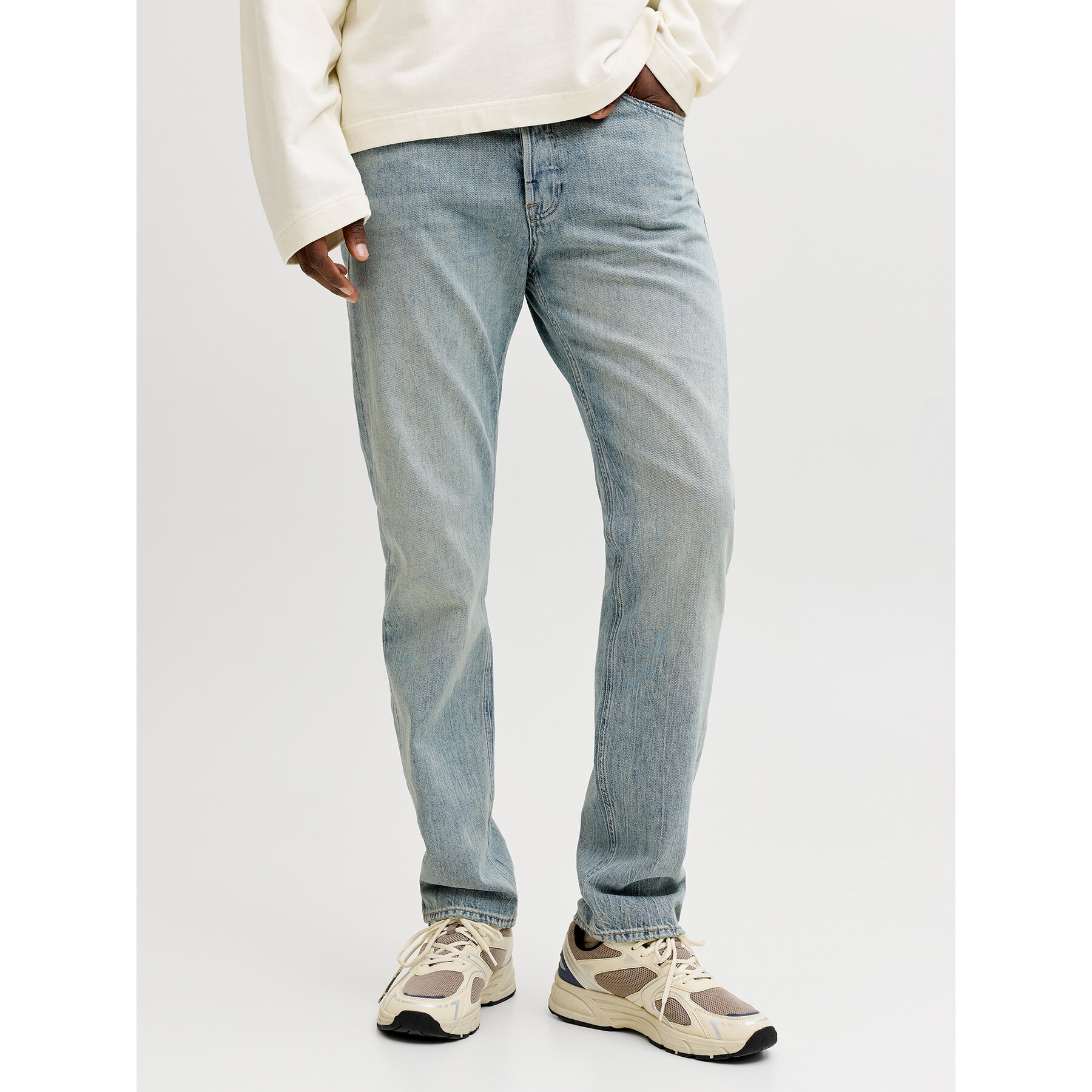 Jack & Jones Jeansy Chris 12294331 Niebieski Relaxed Fit