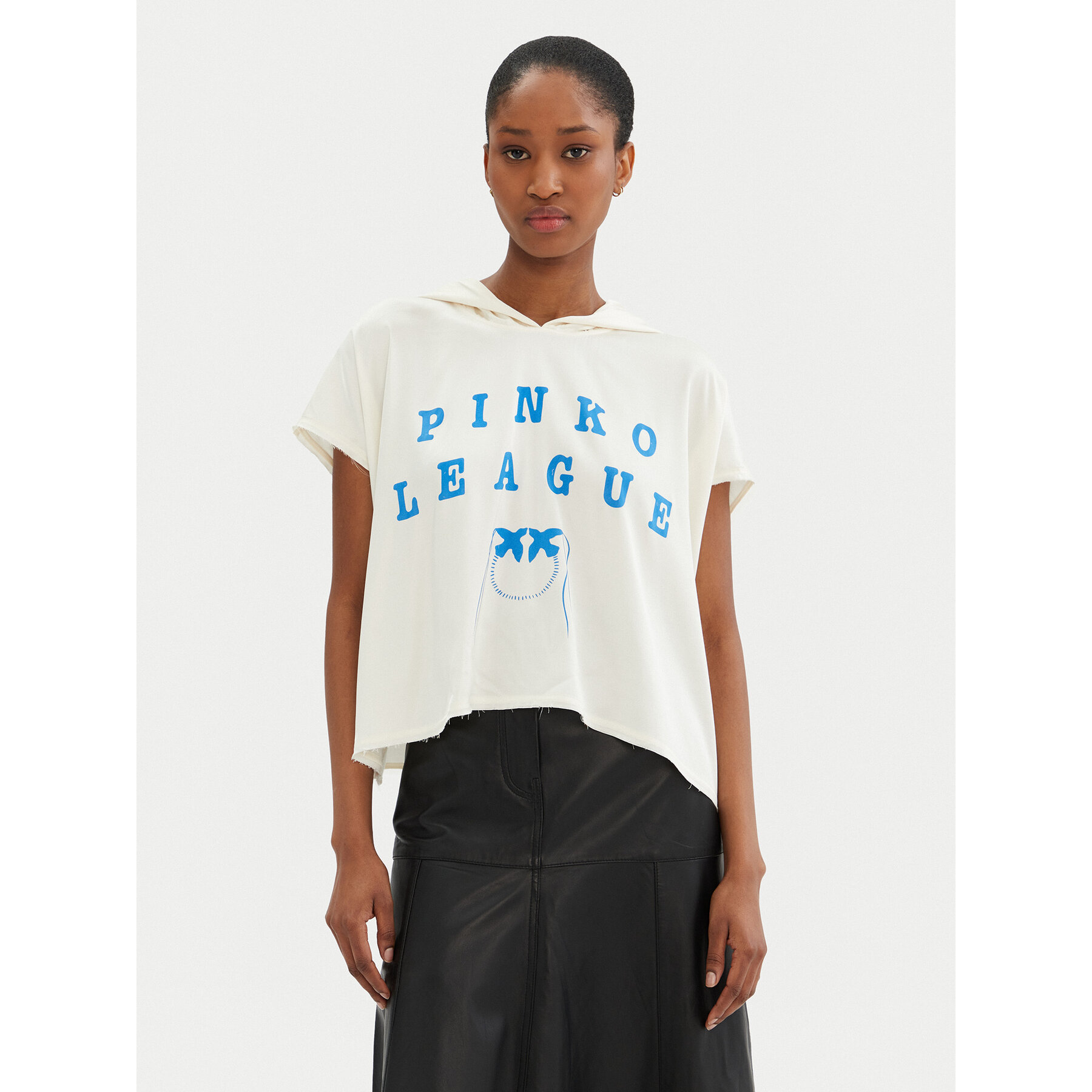 PINKO Bluzka Belinda 104875 A2HL Écru Regular Fit