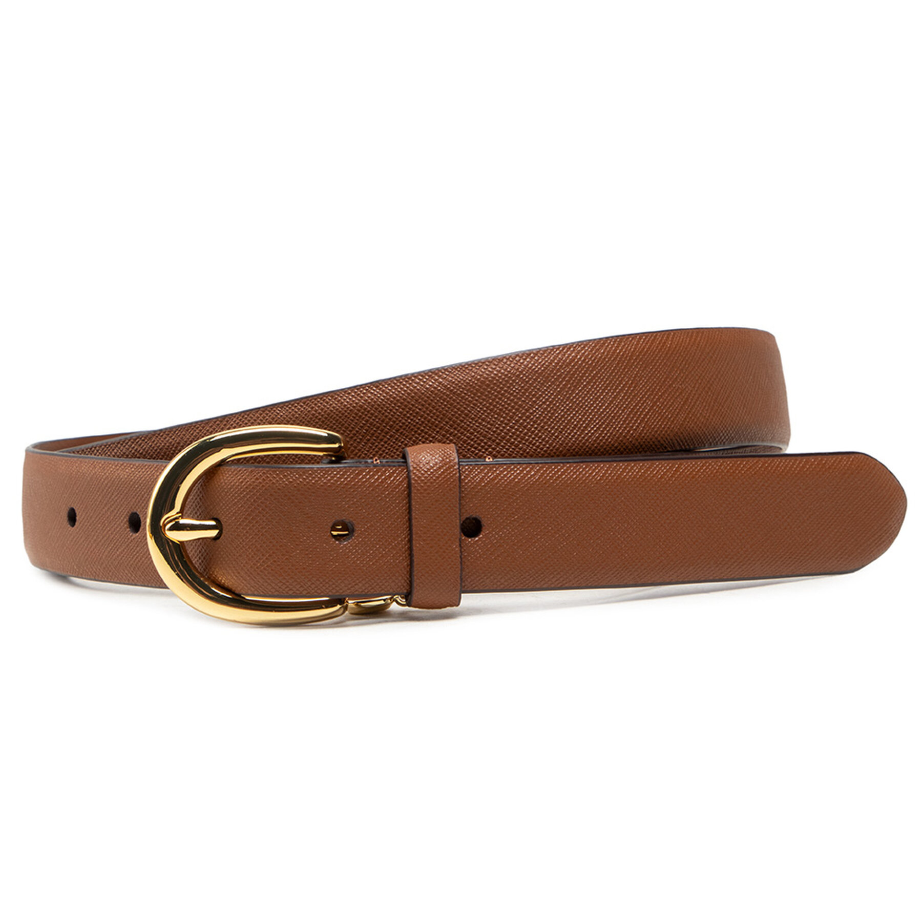 Lauren Ralph Lauren Pasek Damski Charm Classc 412802952005 Brązowy