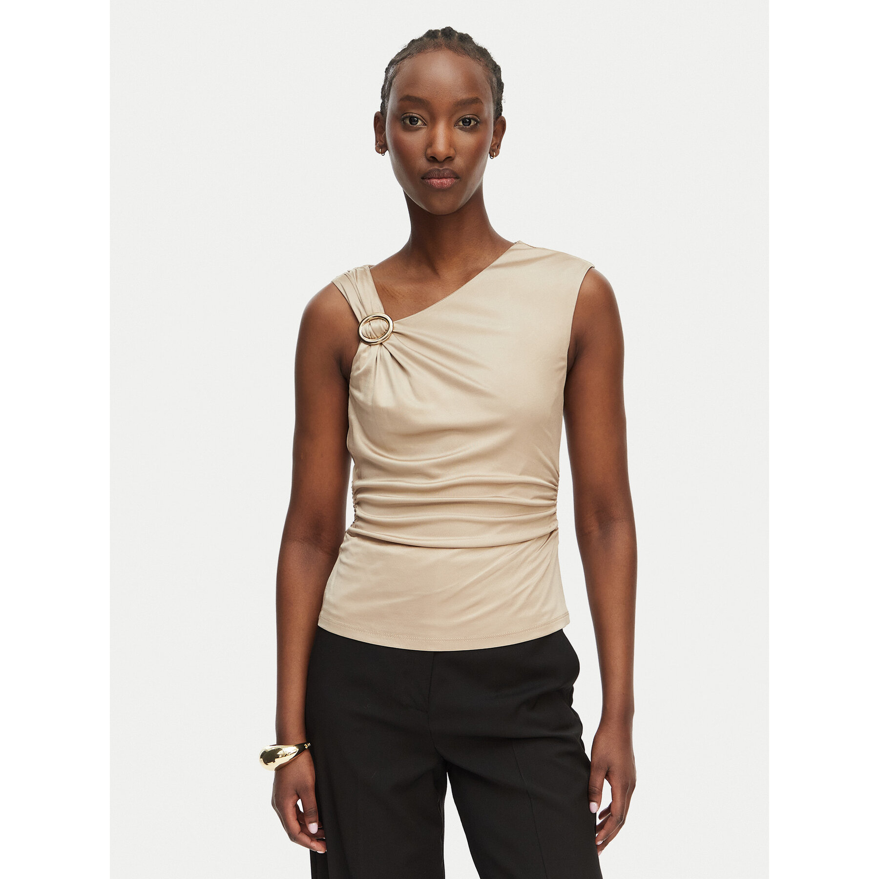 Marciano Guess Top G6GP02 K3068 Beżowy Slim Fit