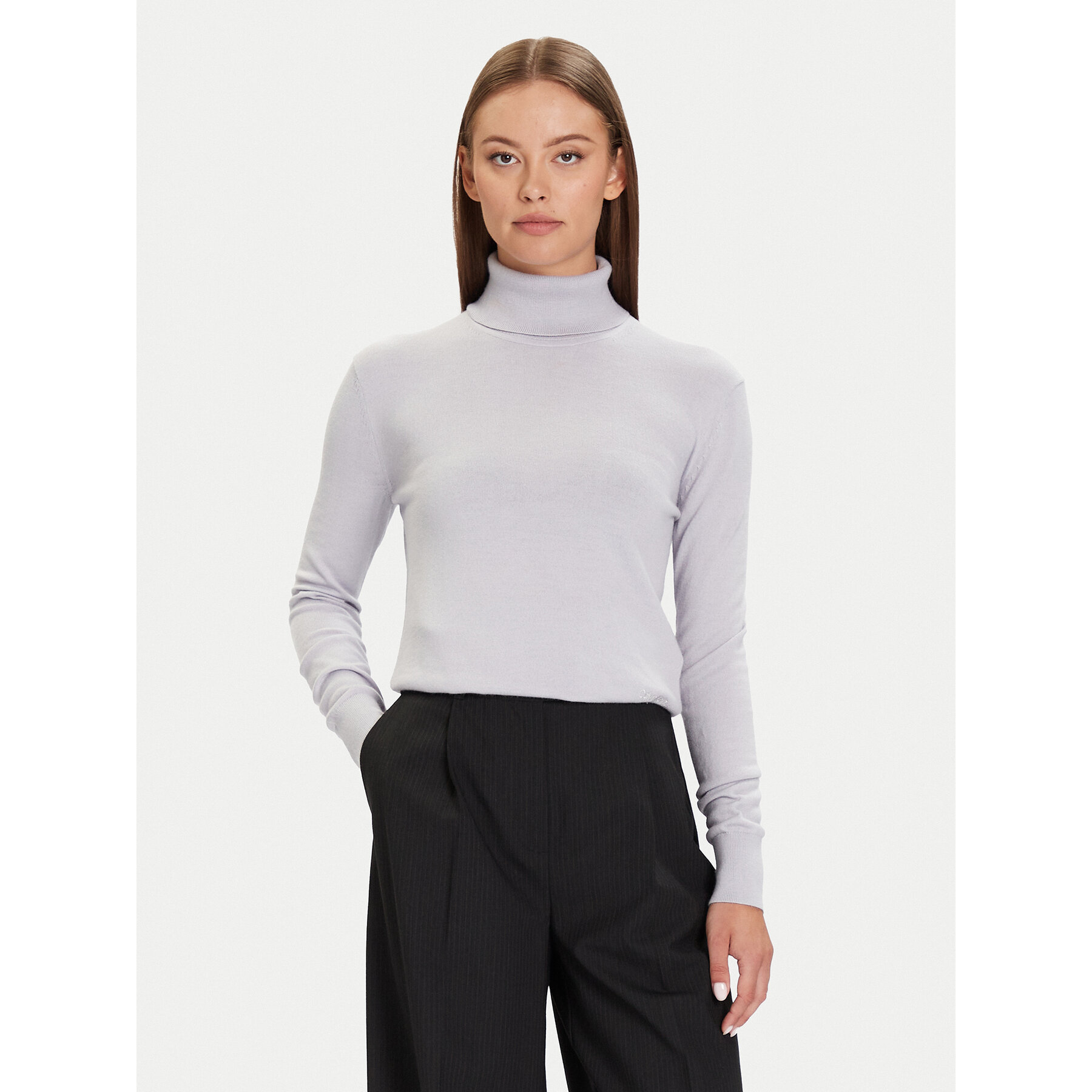Calvin Klein Golf LV044D371G Fioletowy Regular Fit