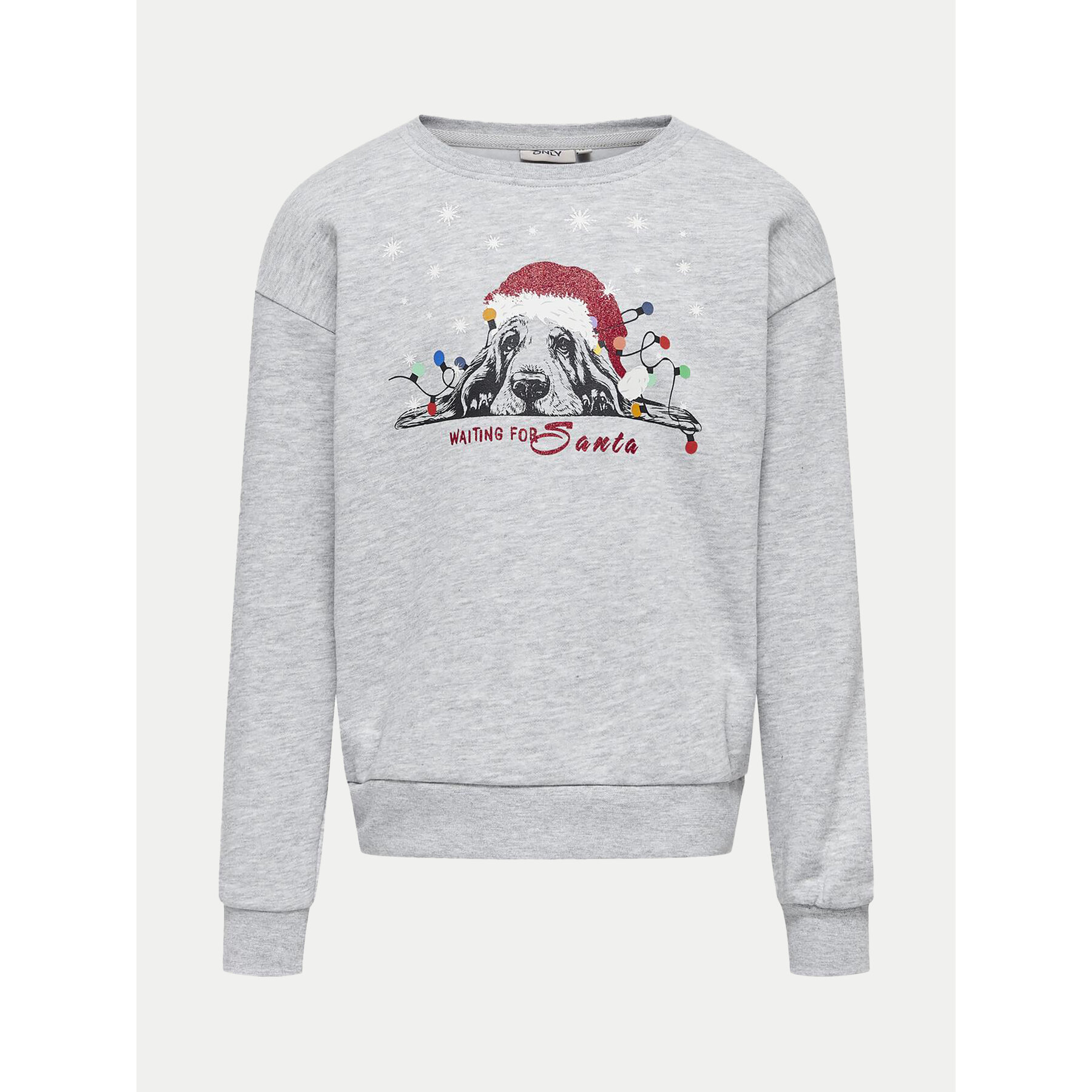 Kids ONLY Bluza Yda Xmas 15280285 Szary Regular Fit
