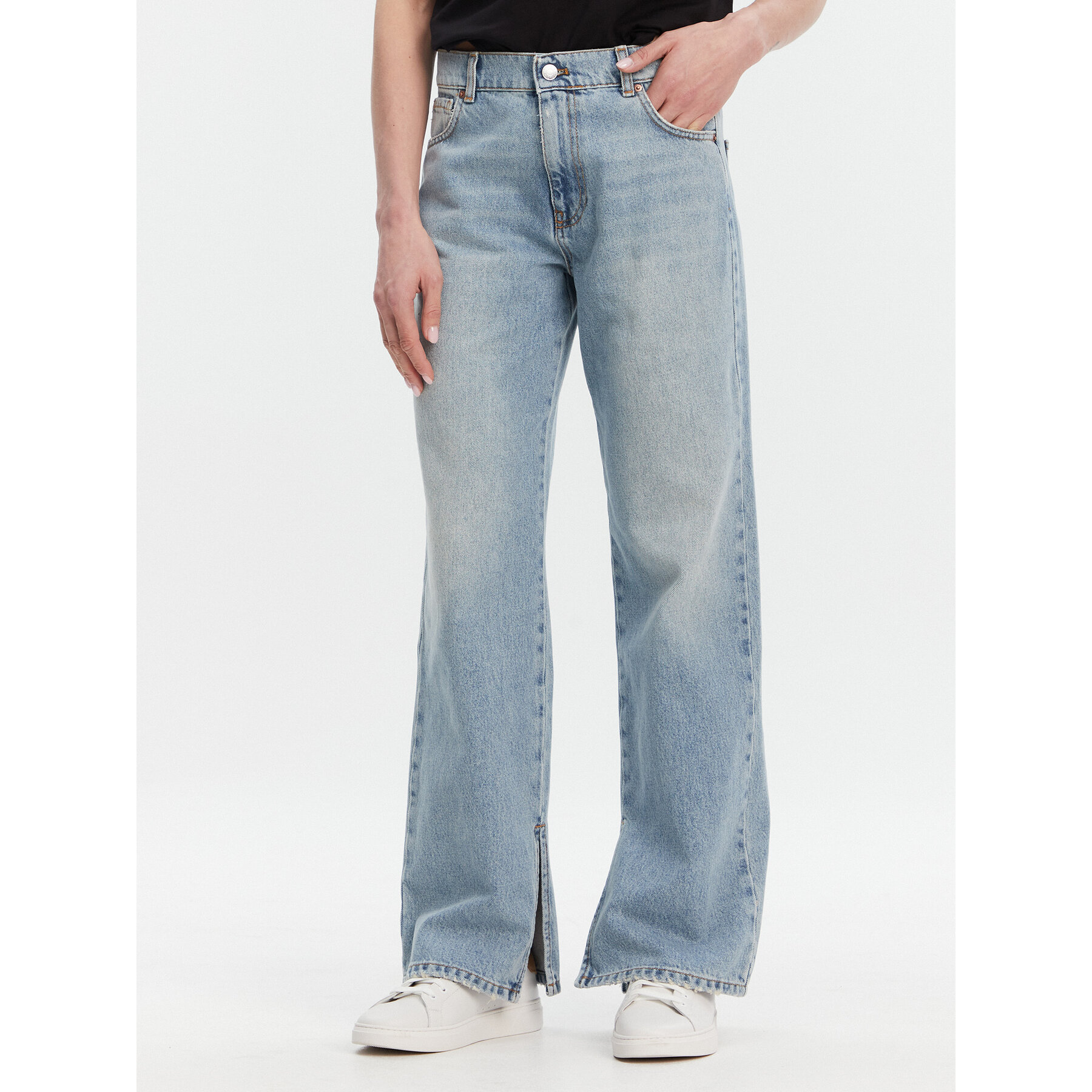 ViCOLO Jeansy DD5065 Niebieski Wide Leg