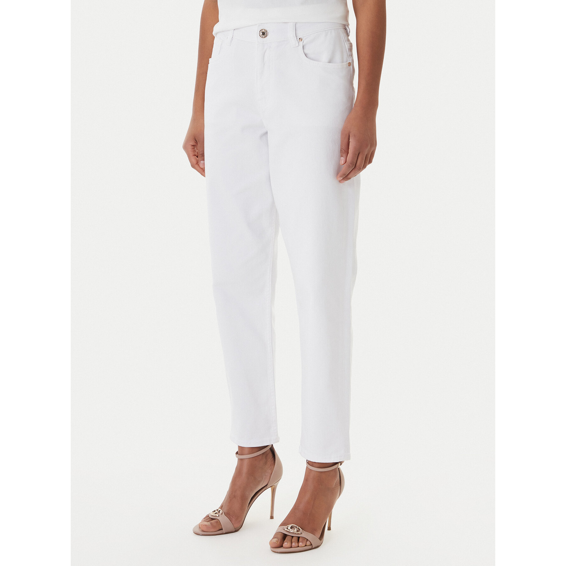 Fracomina Jeansy FP26SVD005W61501 Biały Slim Fit
