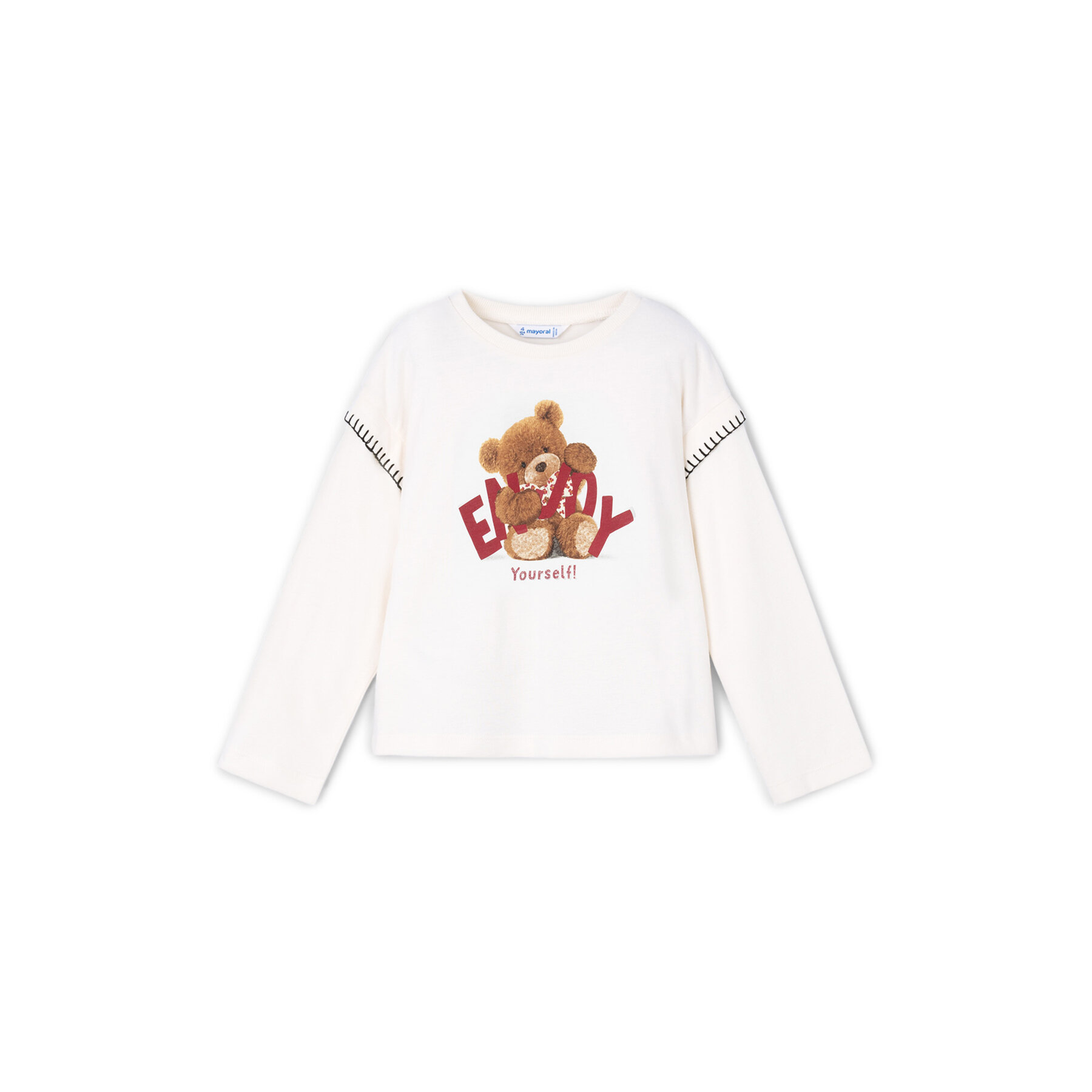 Mayoral Bluzka 4012 Écru Regular Fit