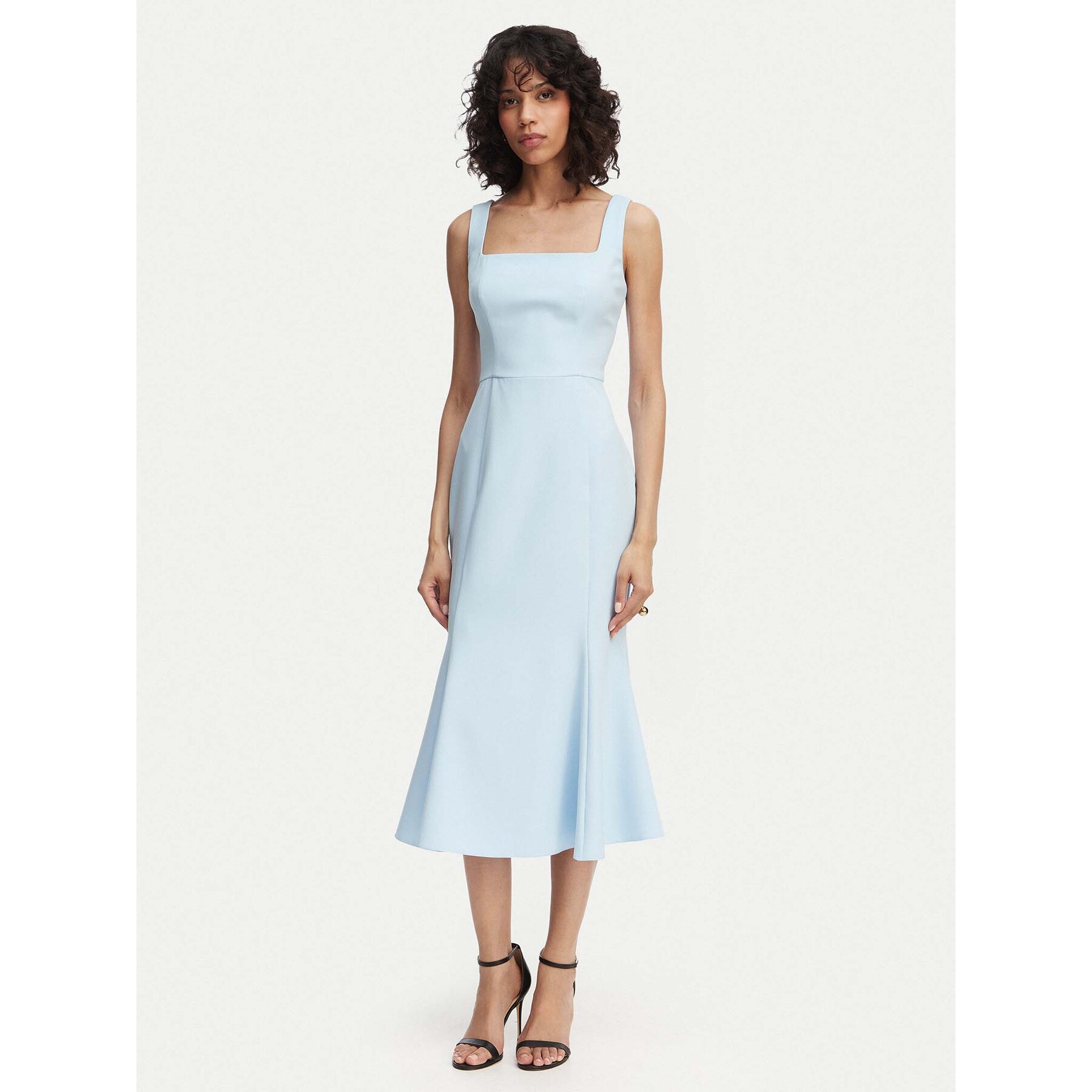 ACCESS FASHION Sukienka koktajlowa 63-3428-135 Niebieski jasny Regular Fit