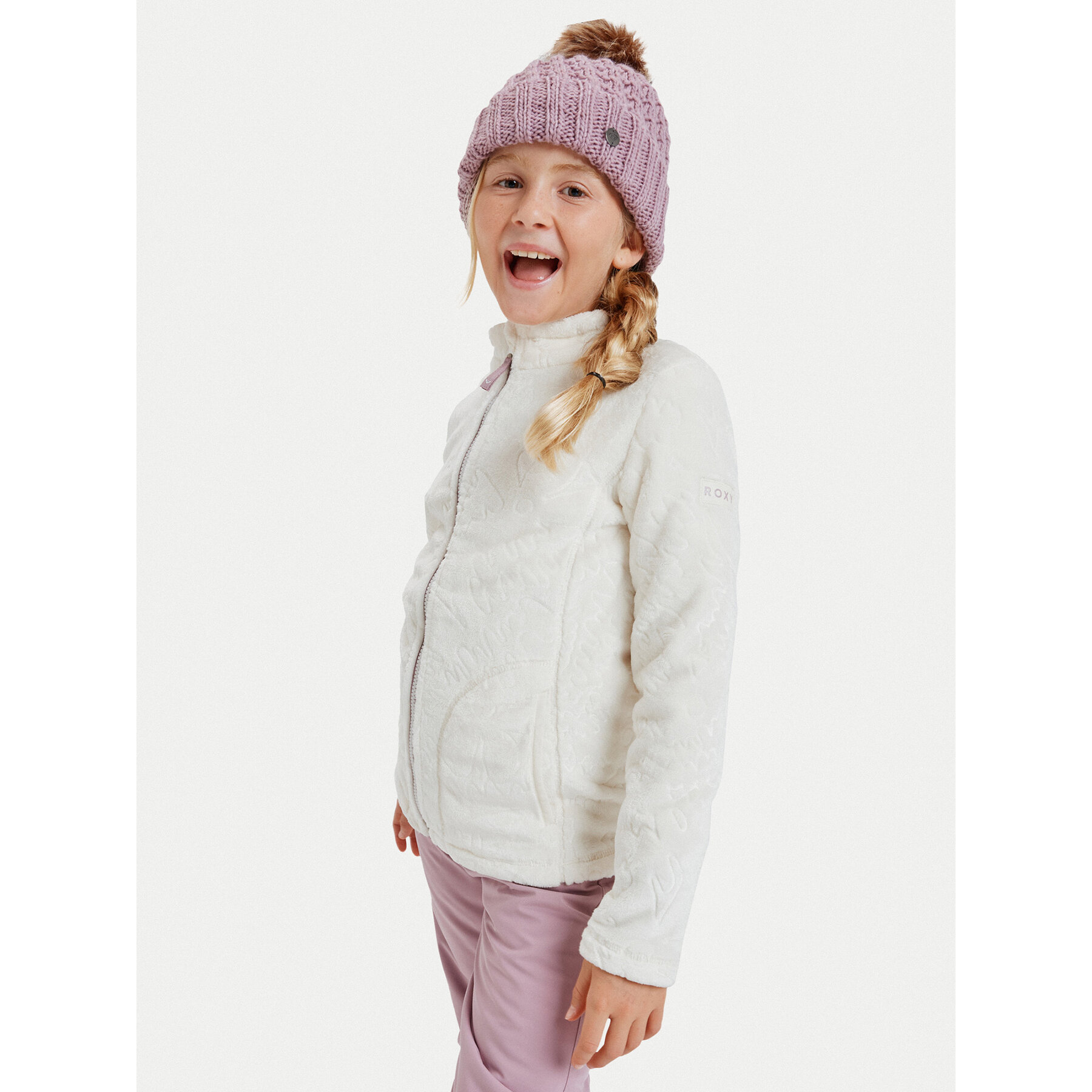 Roxy Polar Igloo ERGFT04013 Biały Slim Fit