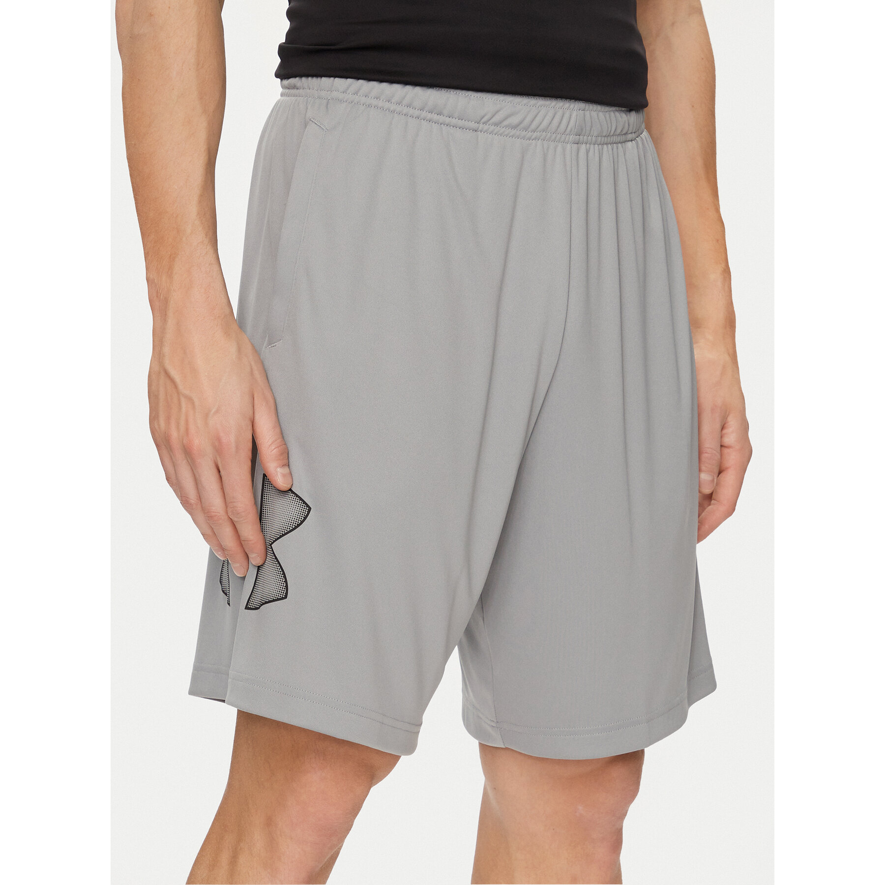 Under Armour Szorty sportowe Ua Tech Graphic Short 1306443-035 Szary Loose Fit