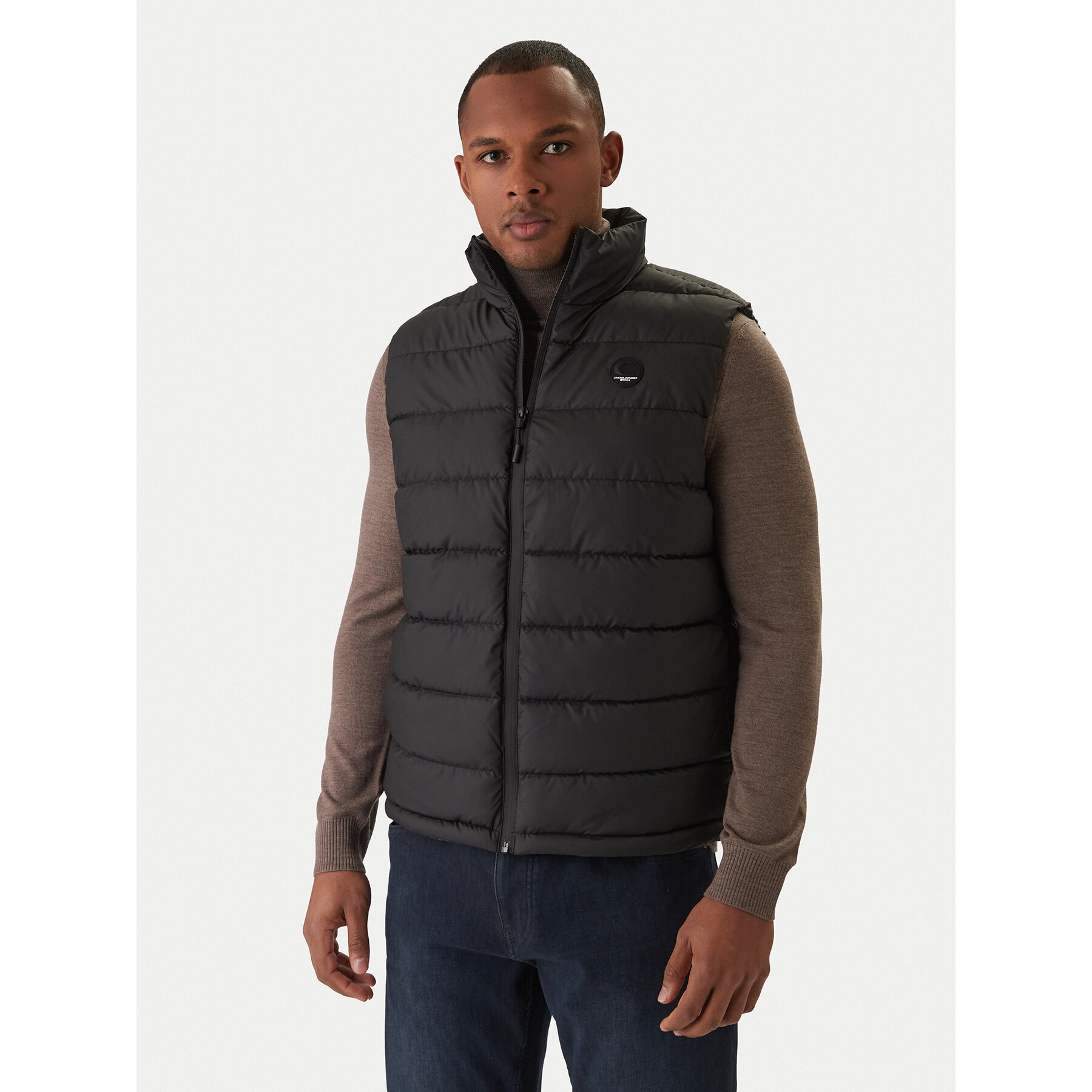 Jack & Jones Kamizelka Point 12287600 Czarny Regular Fit