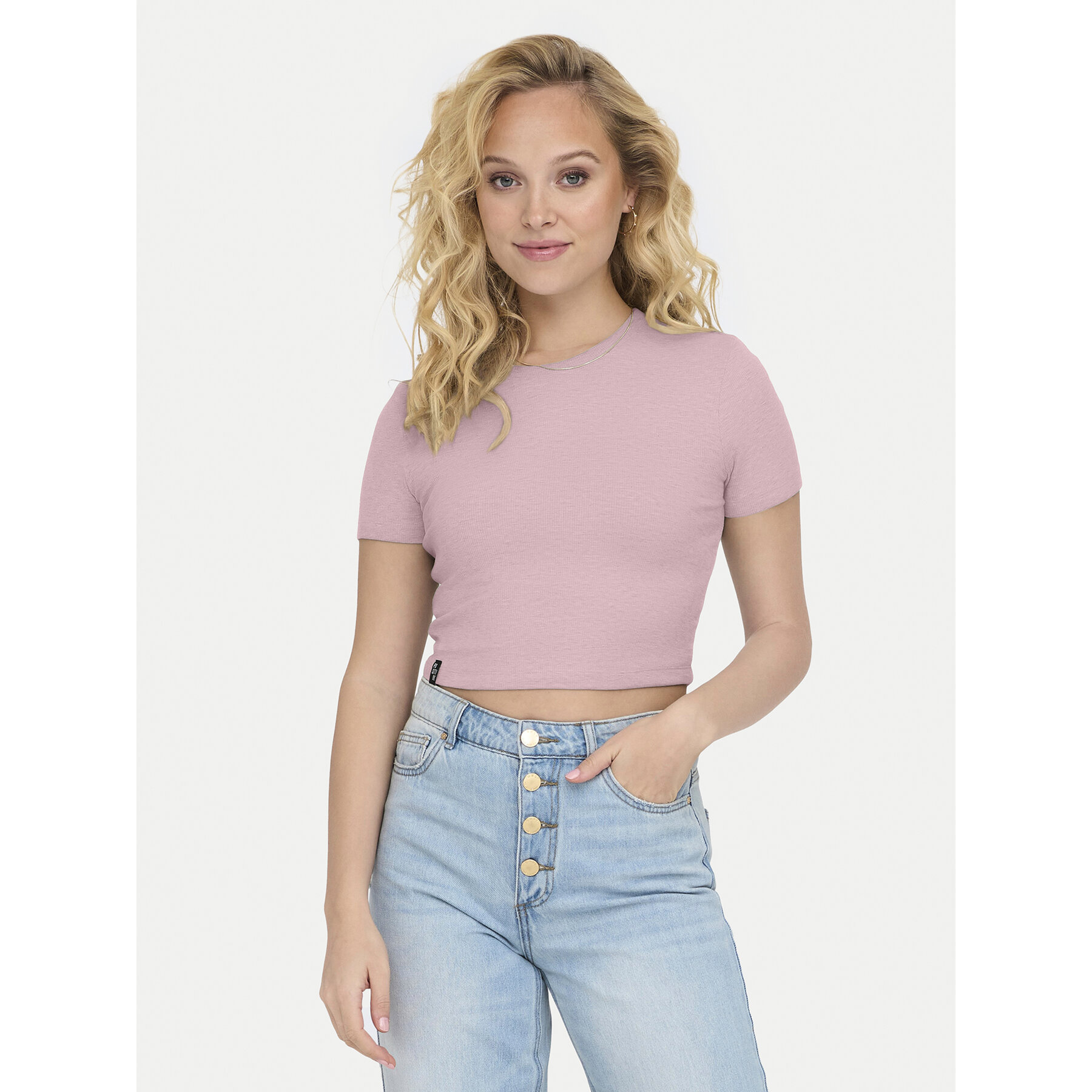 ONLY T-Shirt Betty 15311891 Fioletowy Regular Fit