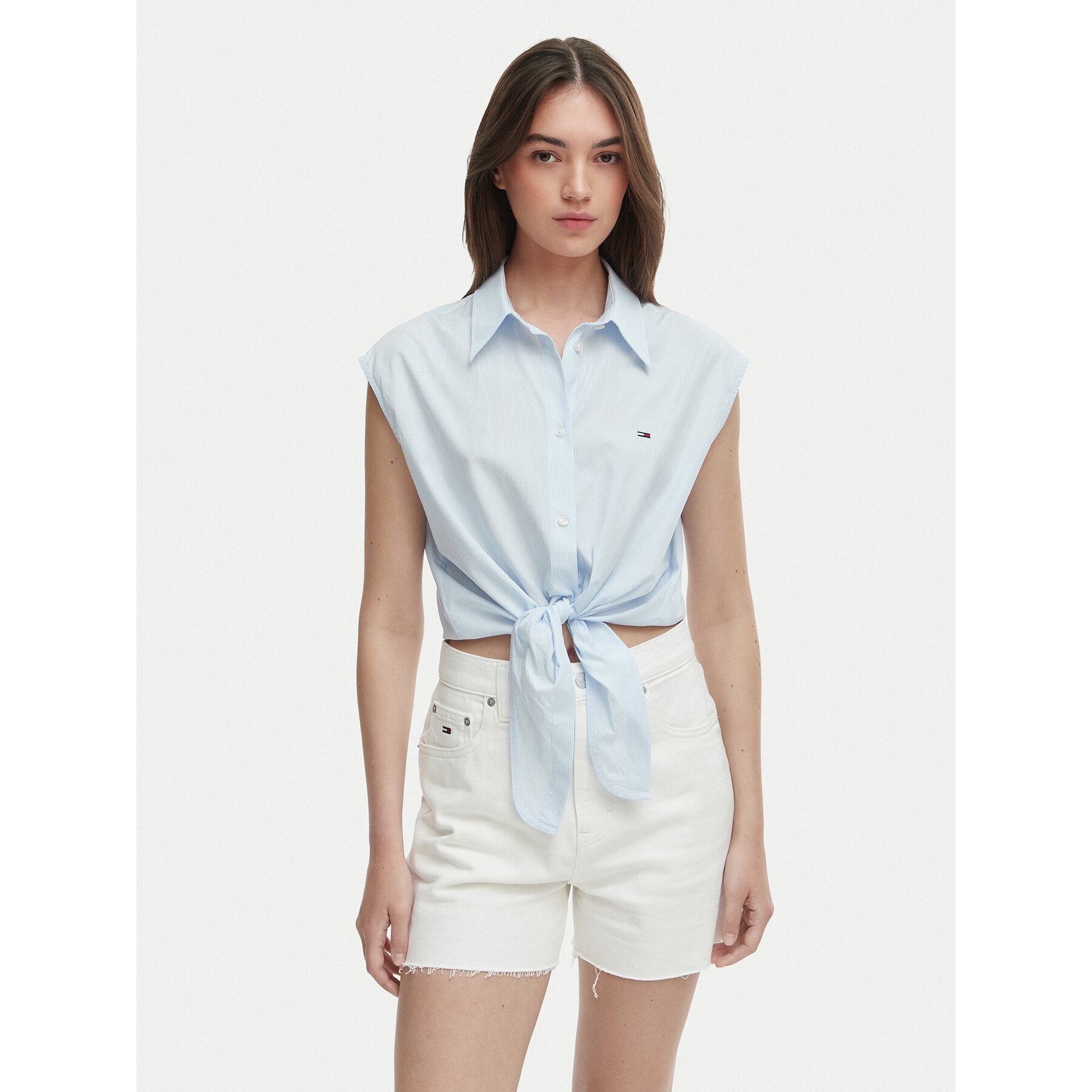 Tommy Jeans Koszula DW0DW22212 Niebieski jasny Regular Fit