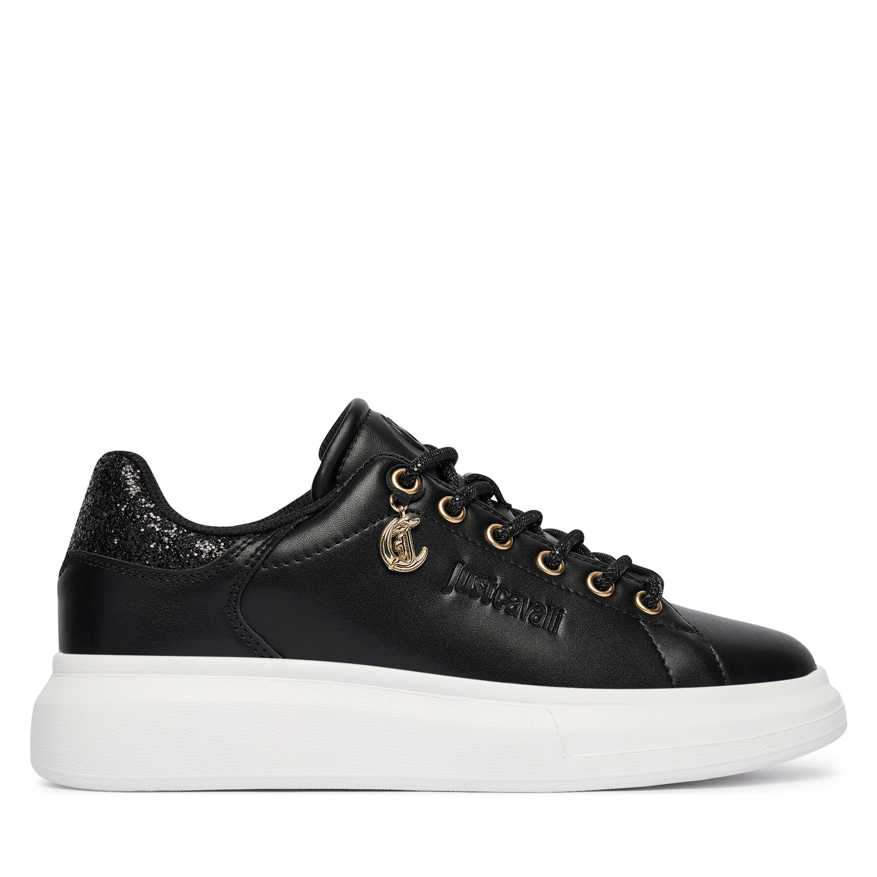 Just Cavalli Sneakersy 80RA3SB1 ZPC03 Czarny