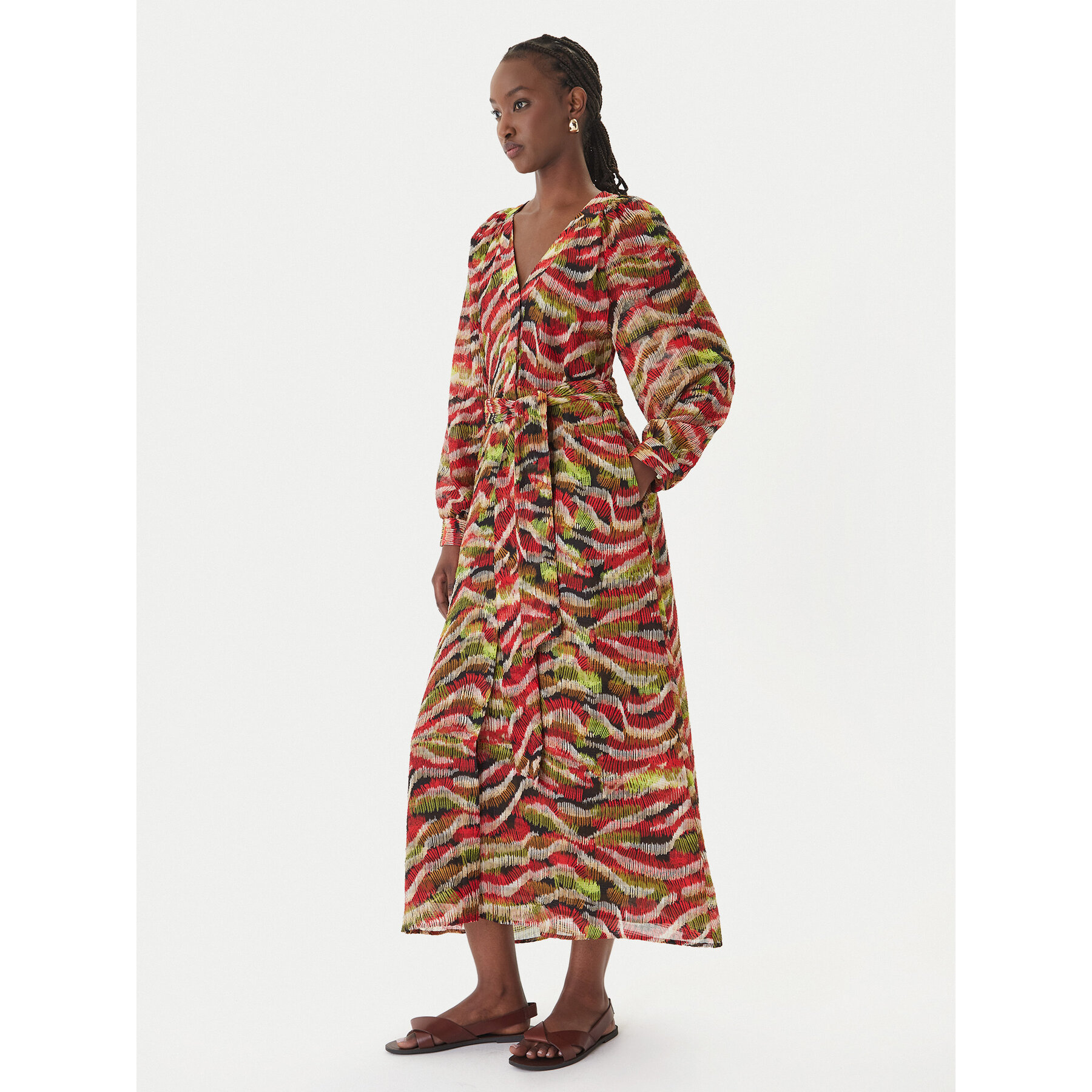 LOLA CASADEMUNT Sukienka codzienna M2 Concrete Jungle MS2616022 Kolorowy Regular Fit