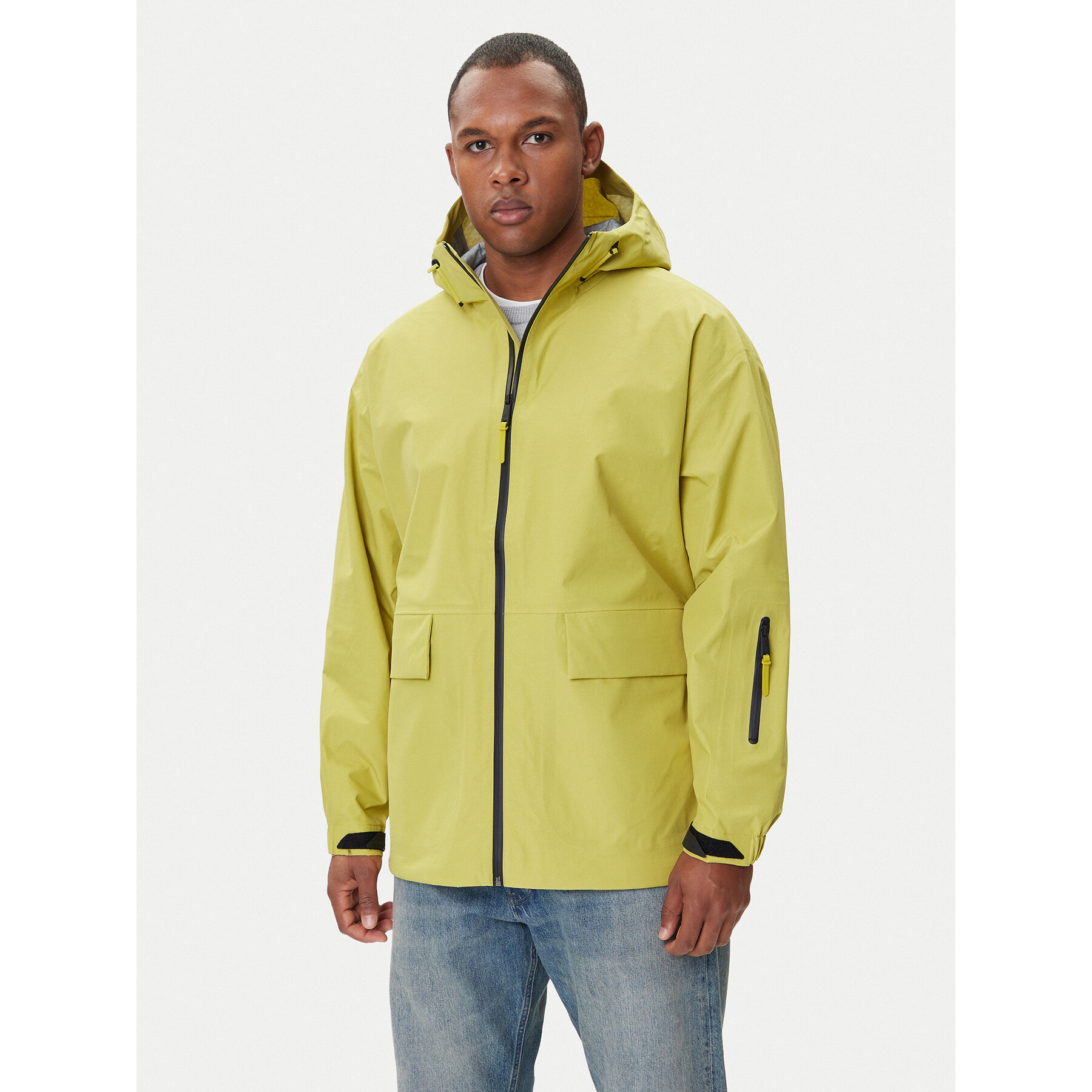 Calvin Klein Jeans Kurtka przejściowa Oxford LV04RC509G Żółty Relaxed Fit