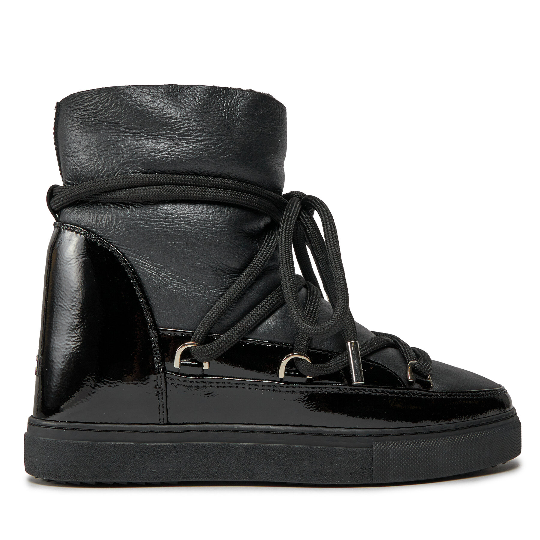 Inuikii Śniegowce Gloss Wedge 75203-007 Czarny