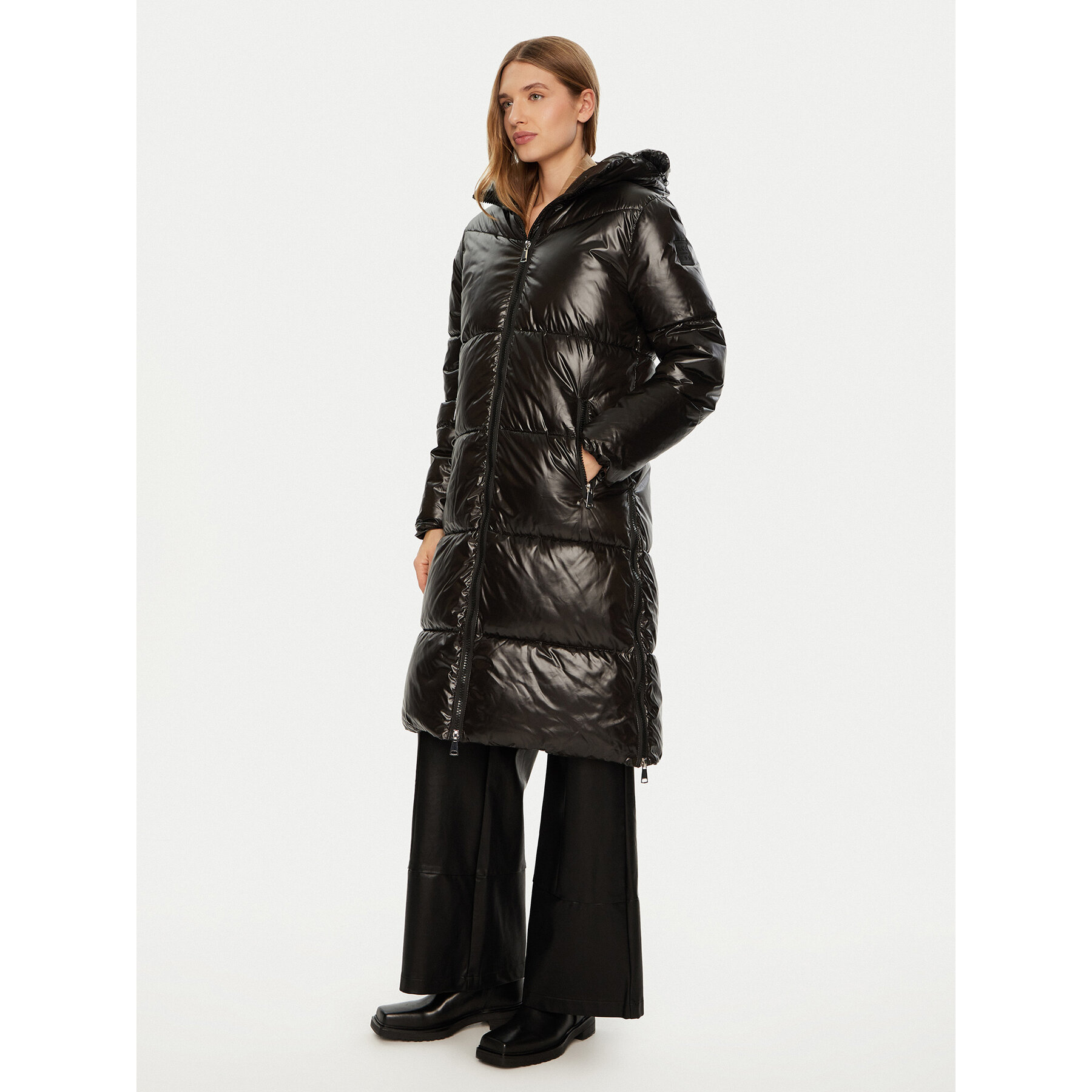 ACCESS FASHION Kurtka zimowa 44-9109 Czarny Regular Fit
