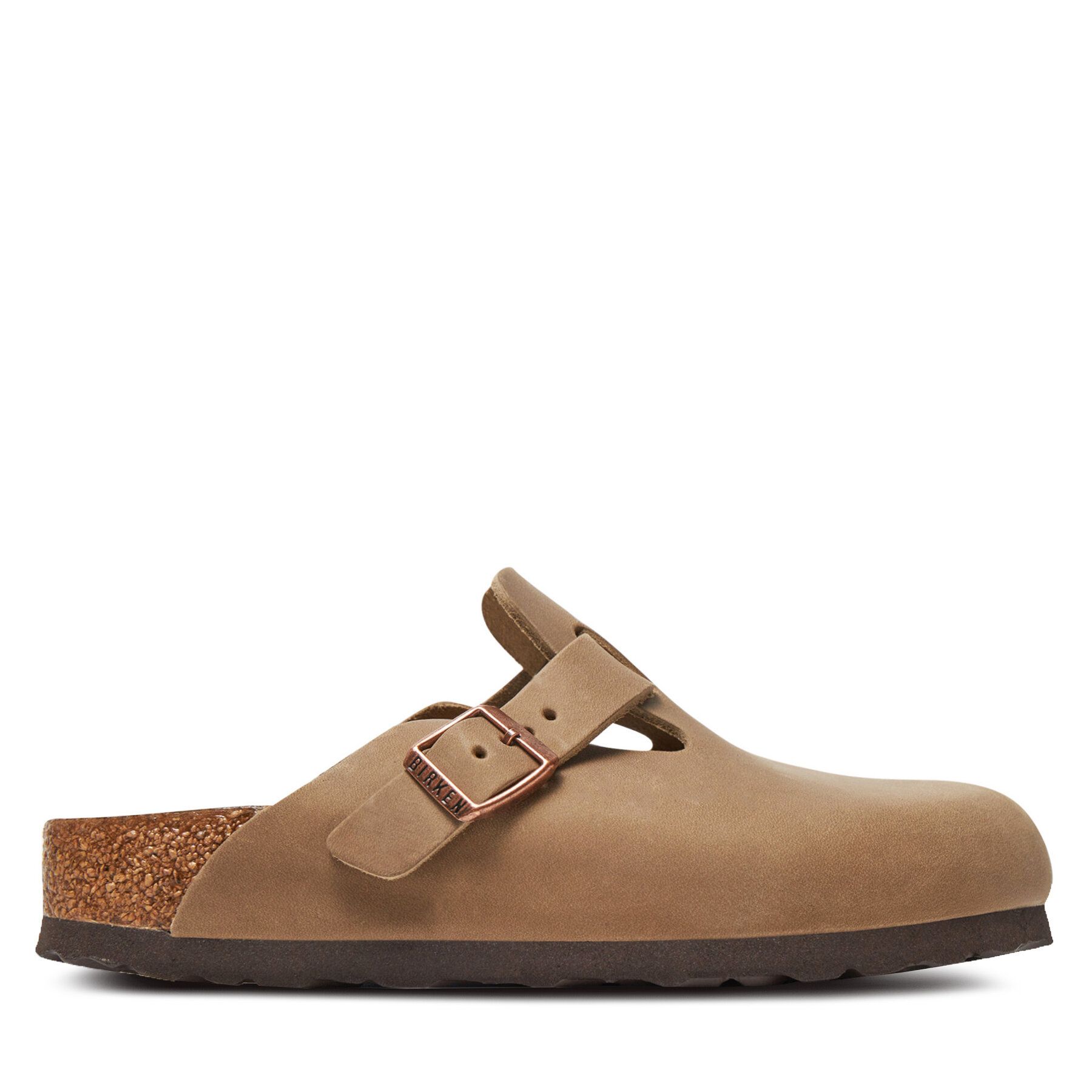 Birkenstock Klapki Boston zamsz 1019484 Brązowy