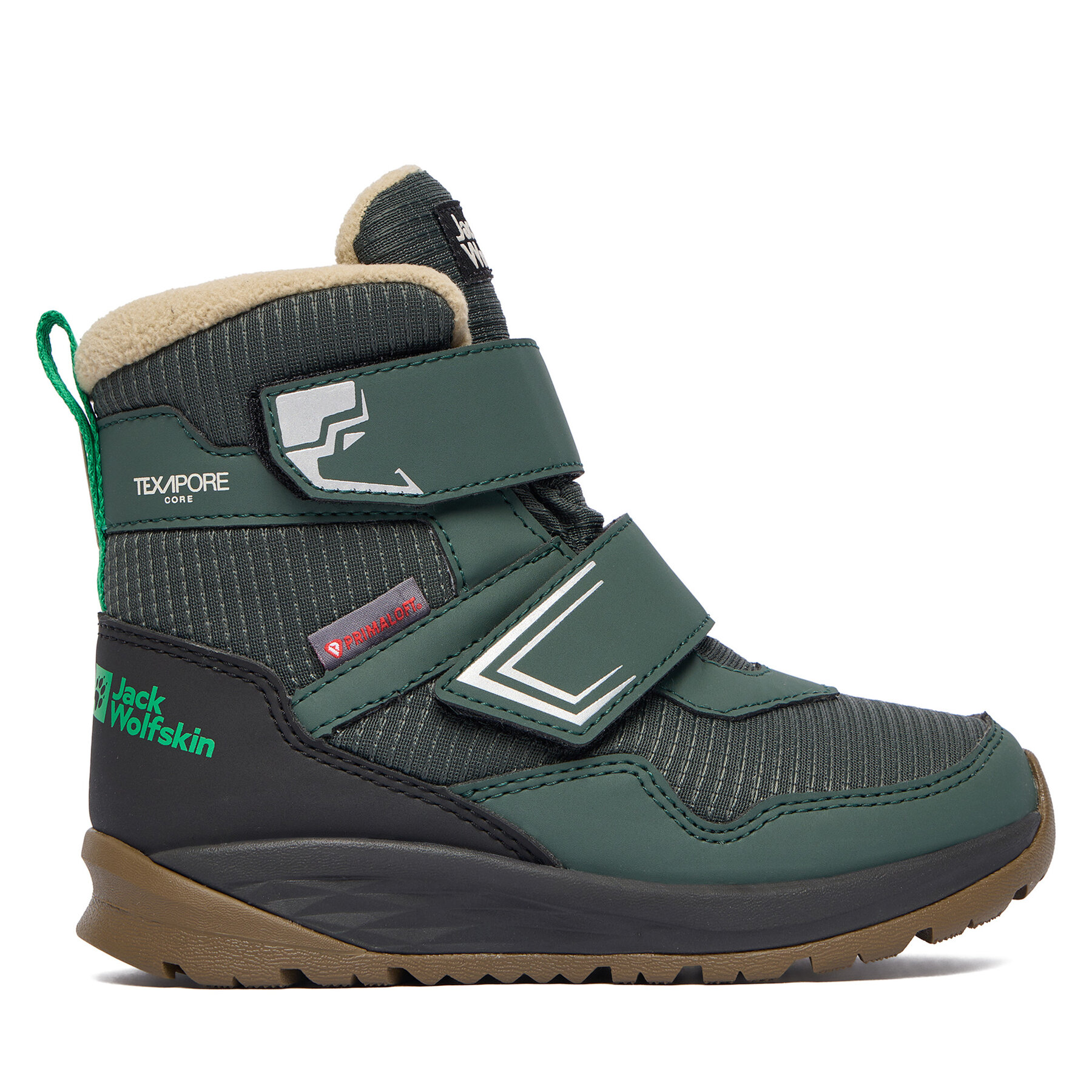 Jack Wolfskin Śniegowce Polar Bear B Texapore Mid VC K A62144 E0206 Zielony