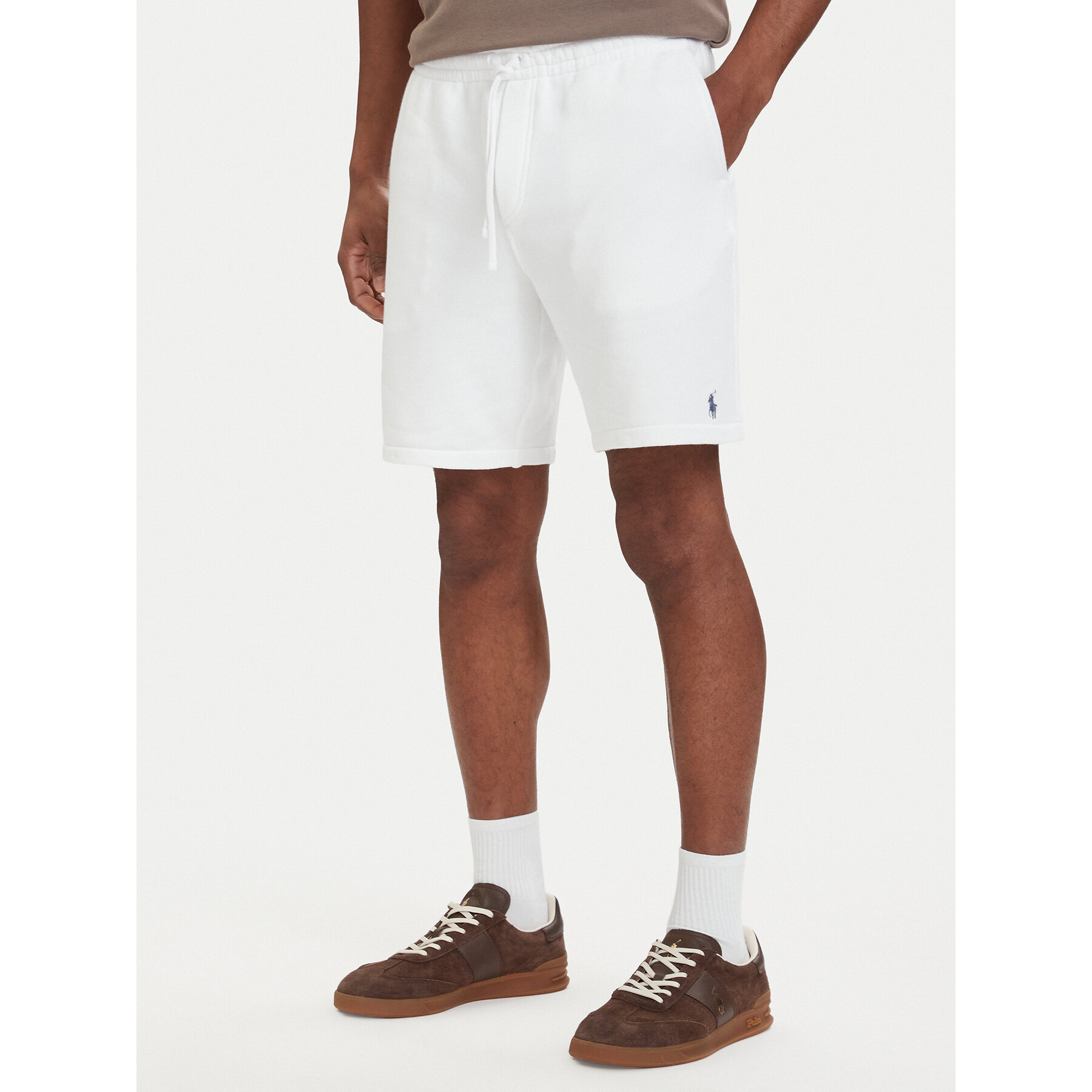 Polo Ralph Lauren Szorty sportowe 710A12486006 Biały Regular Fit