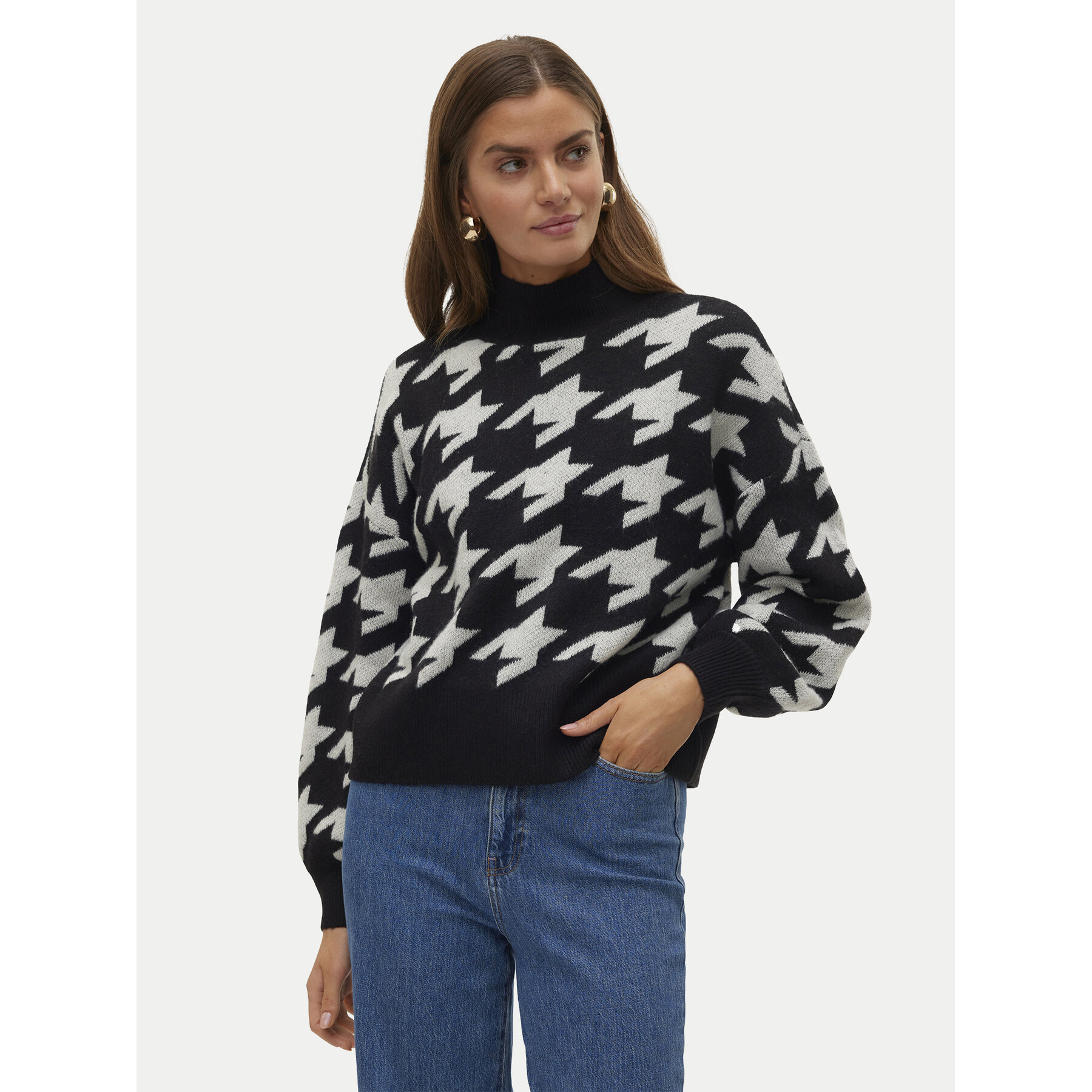 Vero Moda Golf Mira 10311089 Czarny Regular Fit