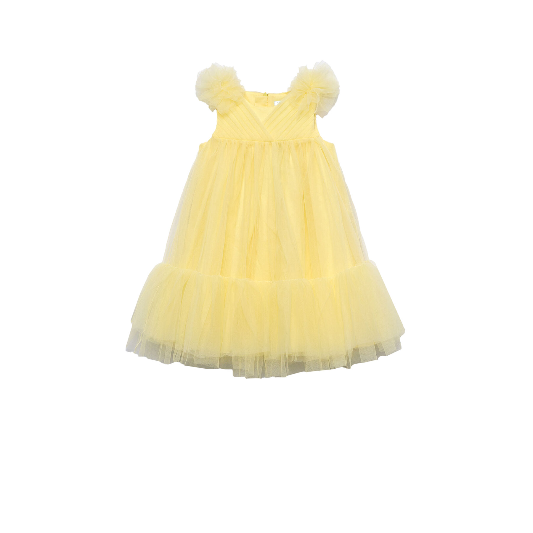 Abel & Lula Sukienka elegancka 5039 Żółty Regular Fit