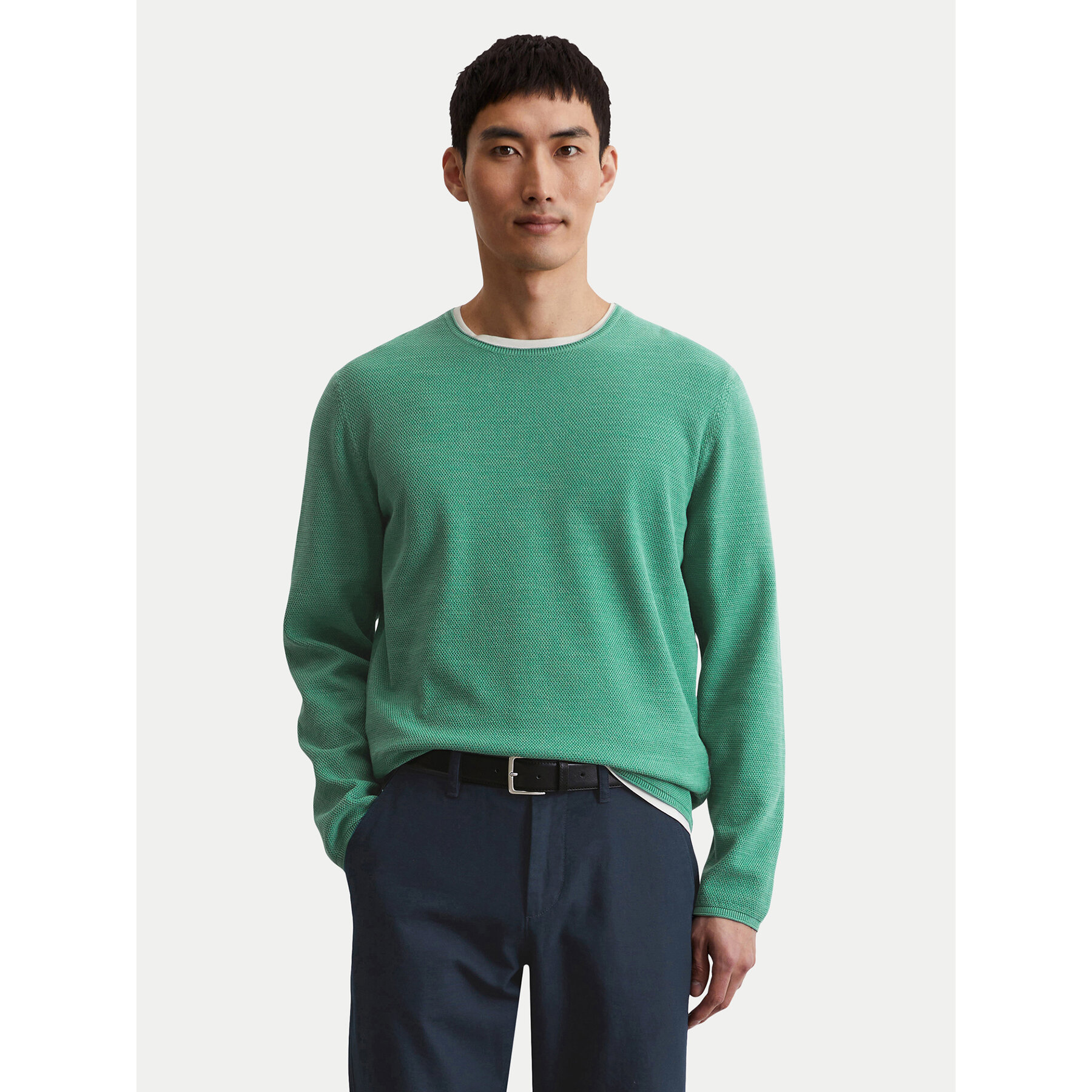 Marc O'Polo Sweter 526 5023 60080 Zielony Regular Fit