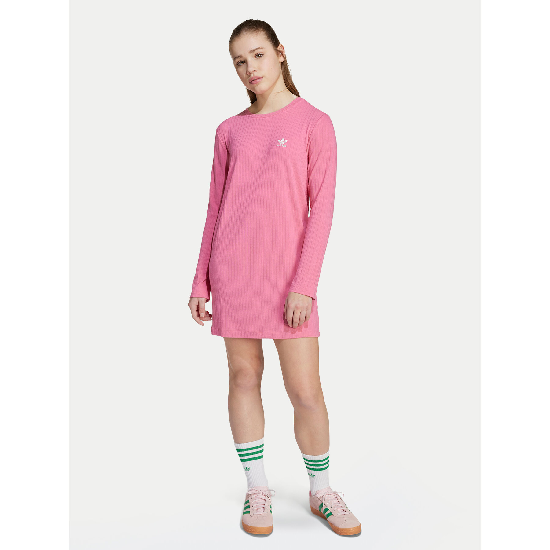 adidas Sukienka codzienna JX2850 Różowy Slim Fit
