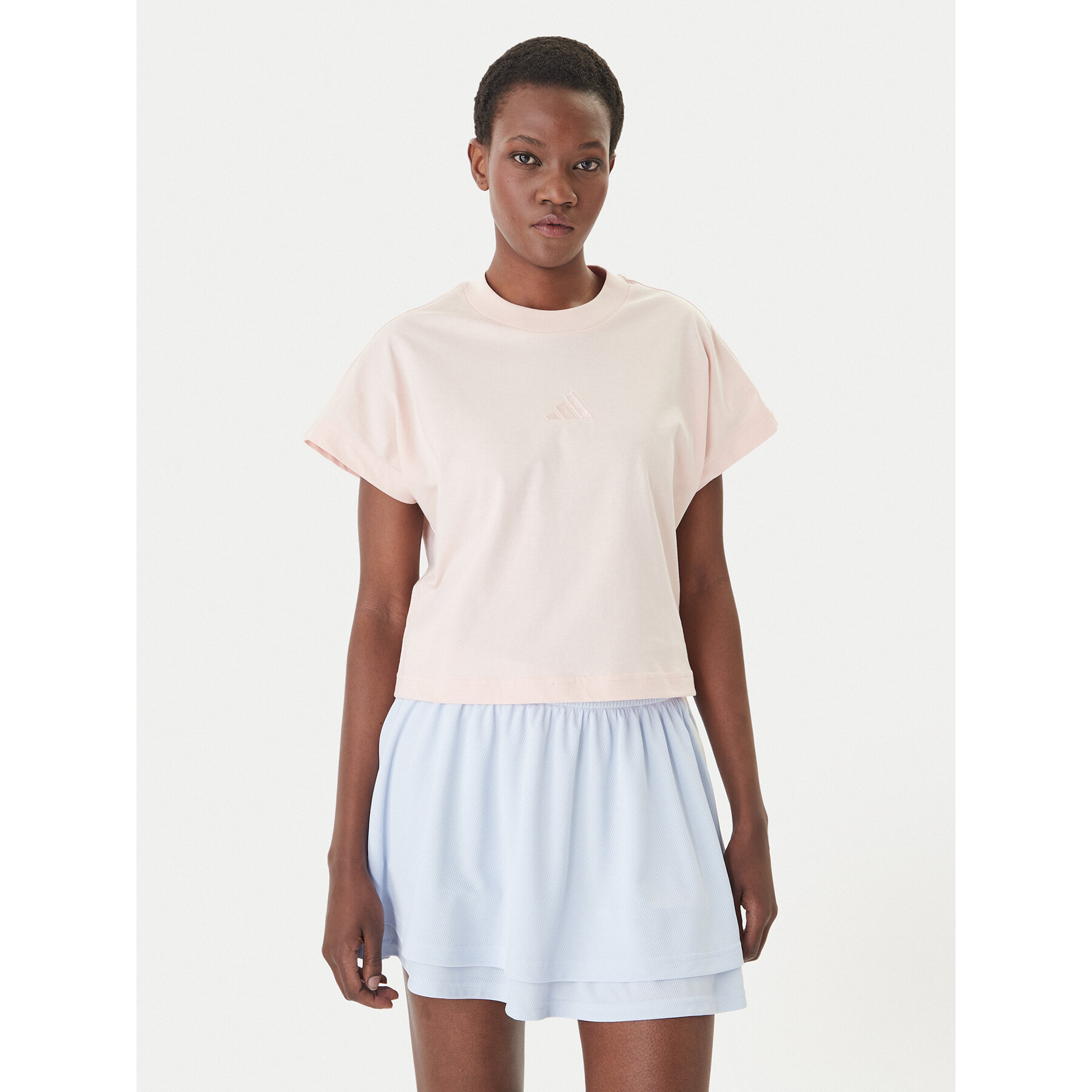 adidas T-Shirt ALL SZN JY7807 Różowy Regular Fit