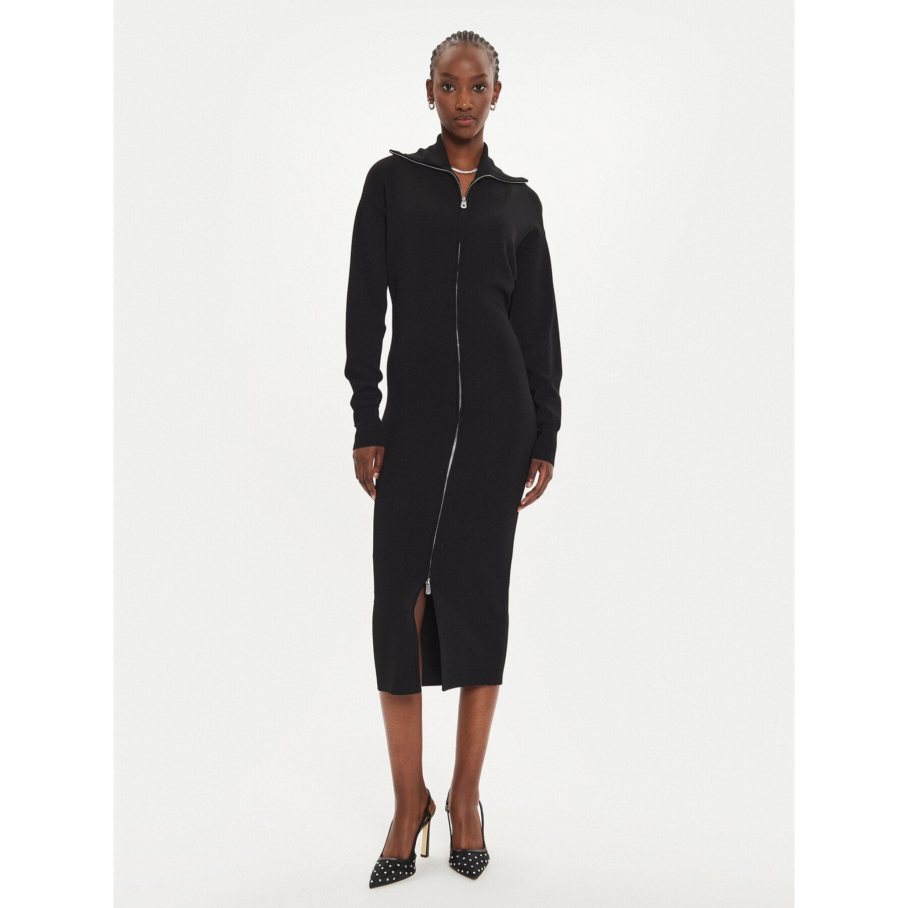 Pinko Sukienka codzienna Levulosio Abito 103989 A22A Czarny Slim Fit