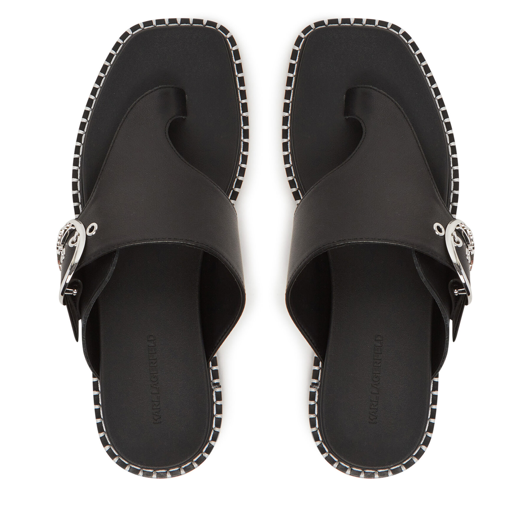 KARL LAGERFELD Japonki Kleo KL81325 Czarny