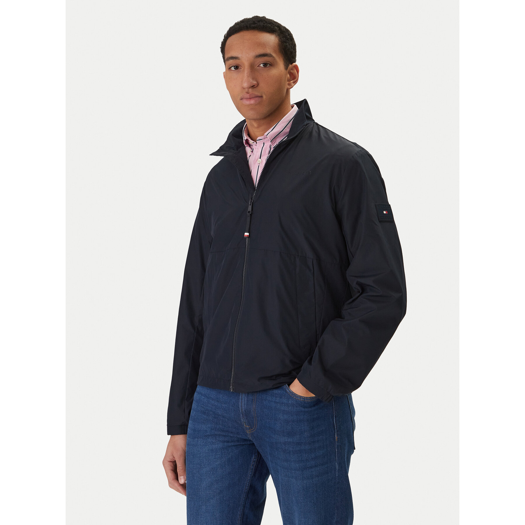 Tommy Hilfiger Kurtka przejściowa Branded MW0MW42502 Granatowy Regular Fit