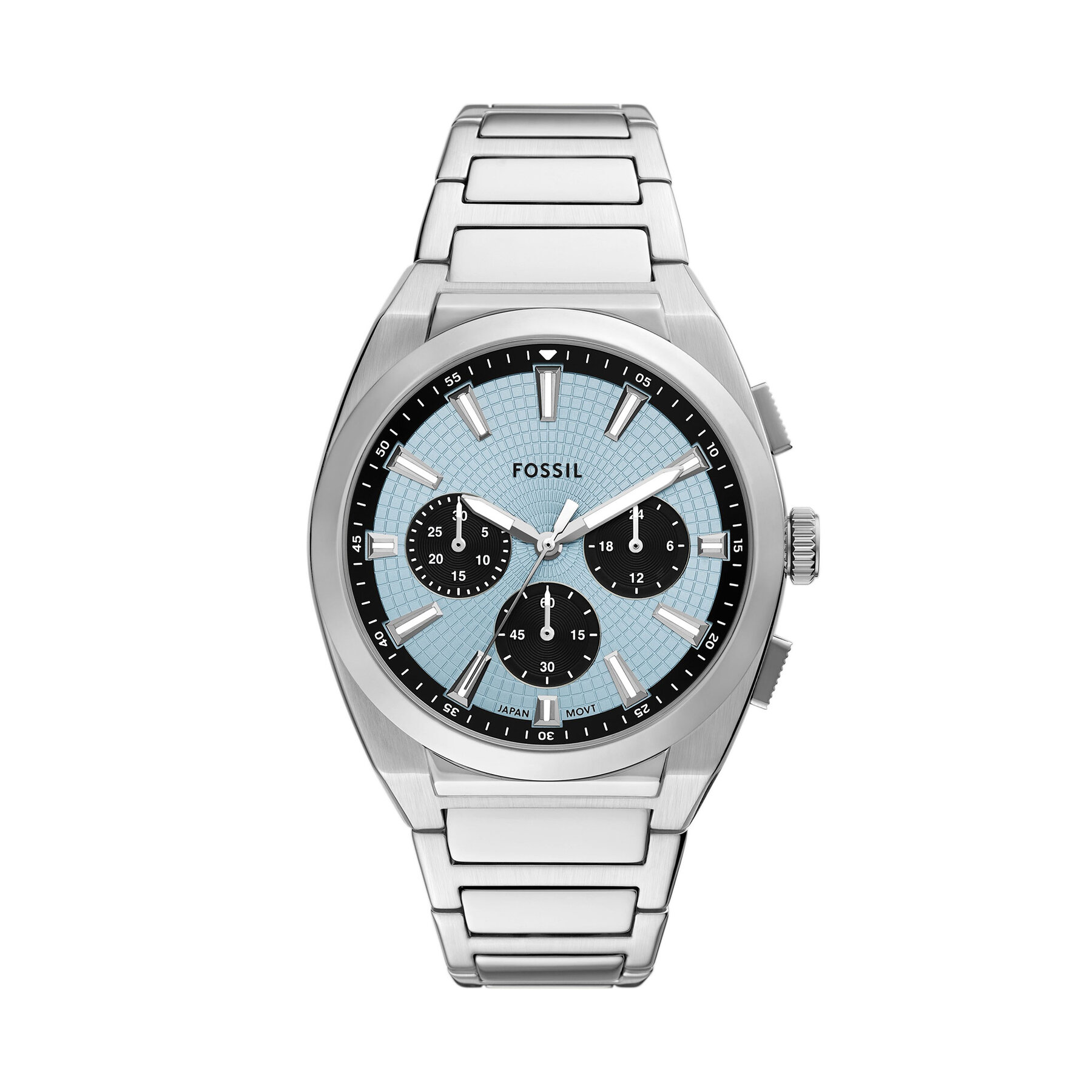 Fossil Zegarek Everett Chronograph FS6105 Srebrny