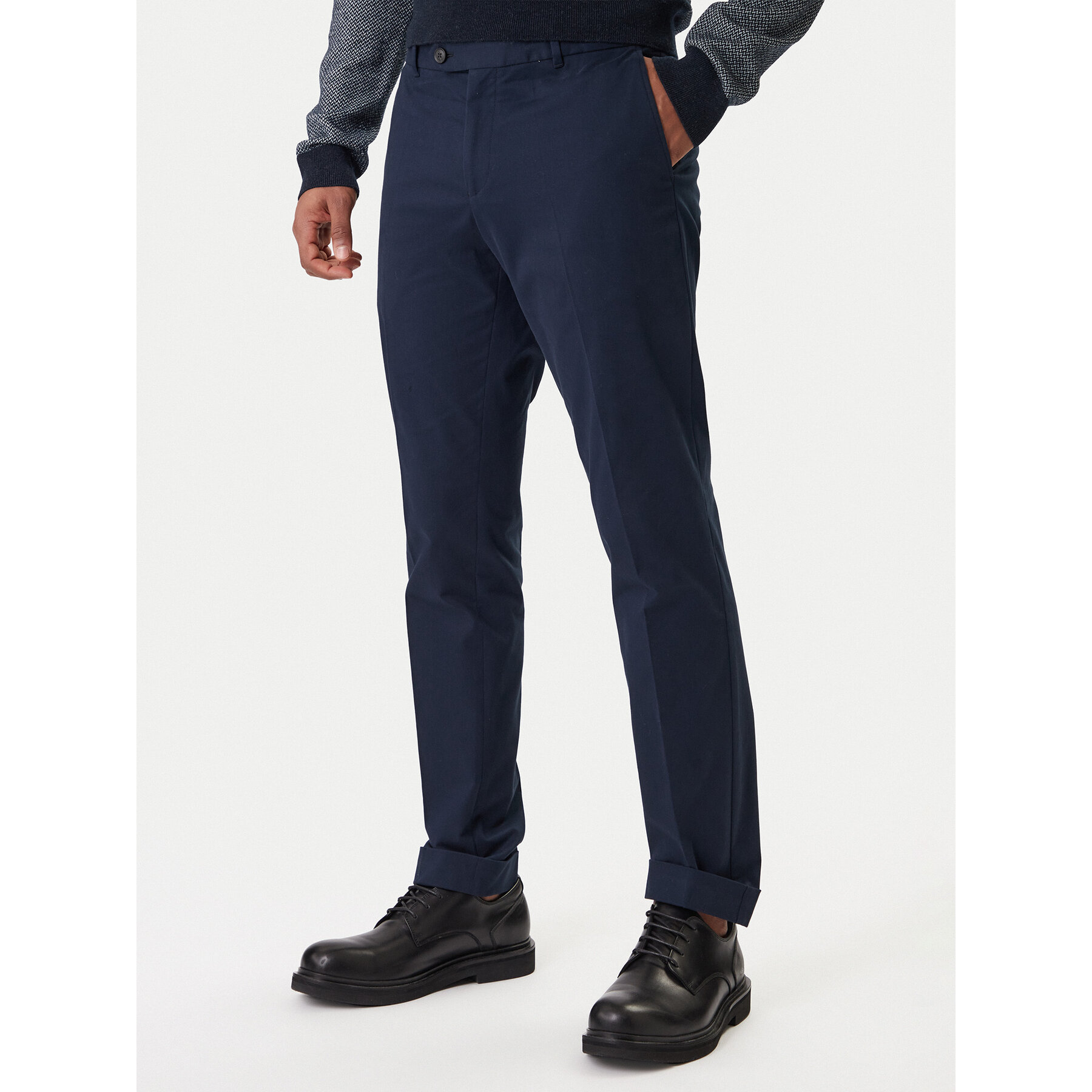 BOSS Spodnie garniturowe C-Genius 50555035 Granatowy Slim Fit