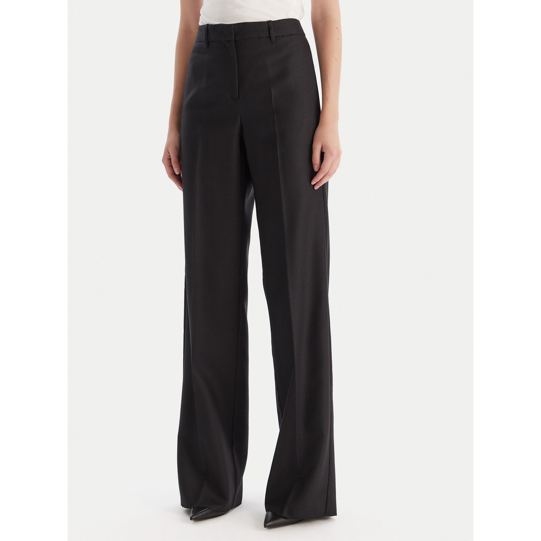Marella Spodnie palazzo Renoir 2523136082 Czarny Wide Leg