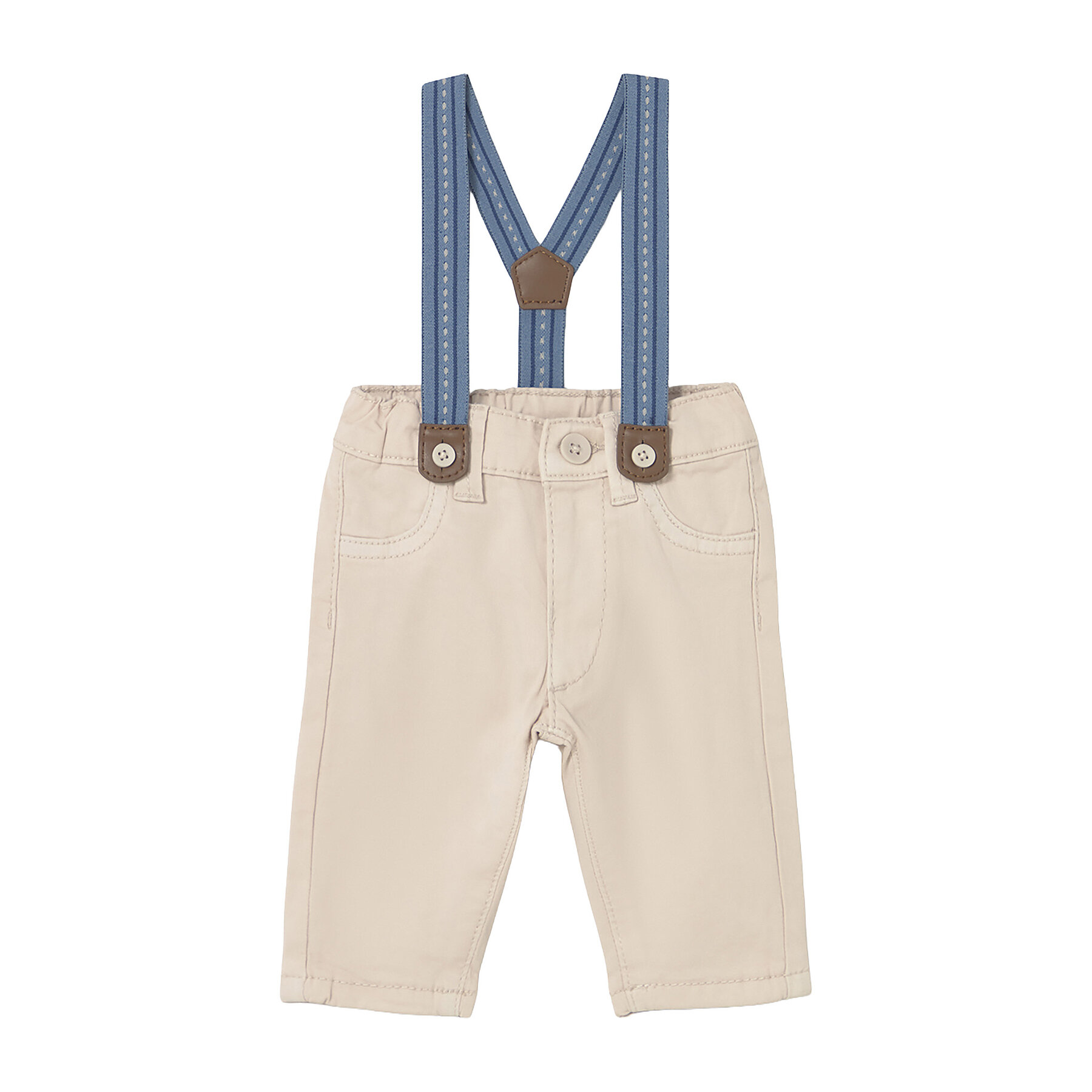 Mayoral Spodnie materiałowe 2576 Écru Regular Fit