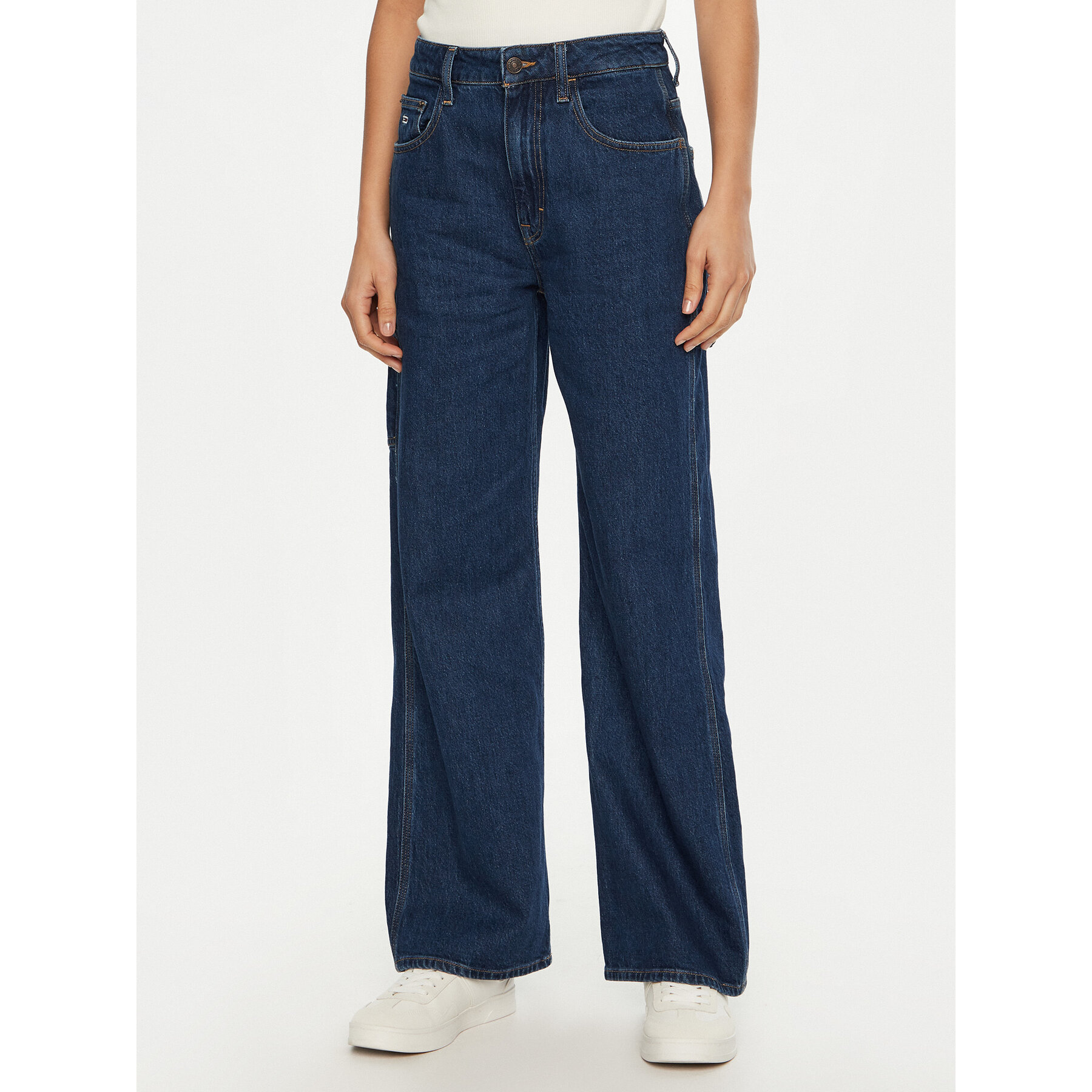 Tommy Jeans Jeansy Mia DW0DW20460 Granatowy Relaxed Fit