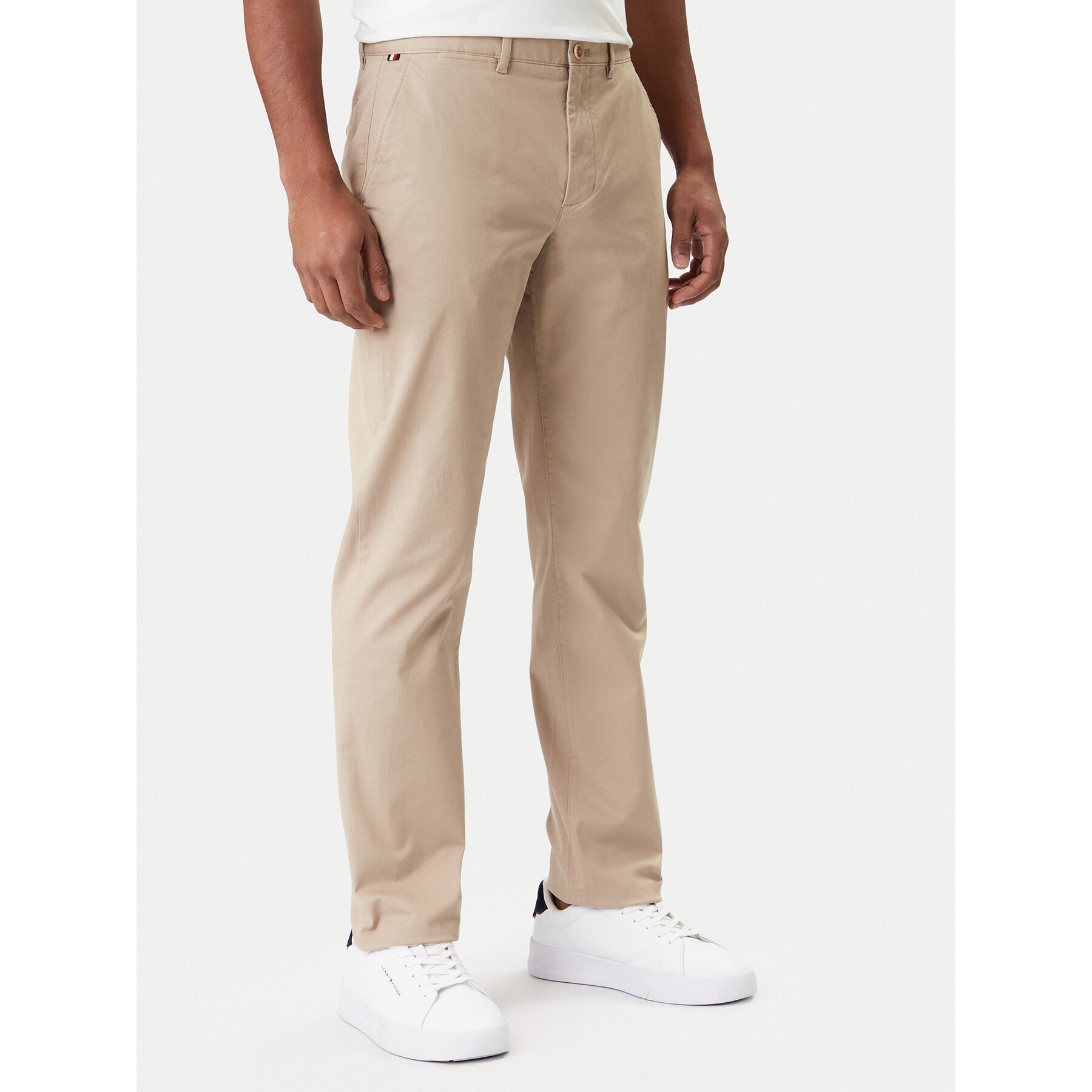 Tommy Hilfiger Chinosy Core Denton MW0MW41993 Beżowy Regular Fit