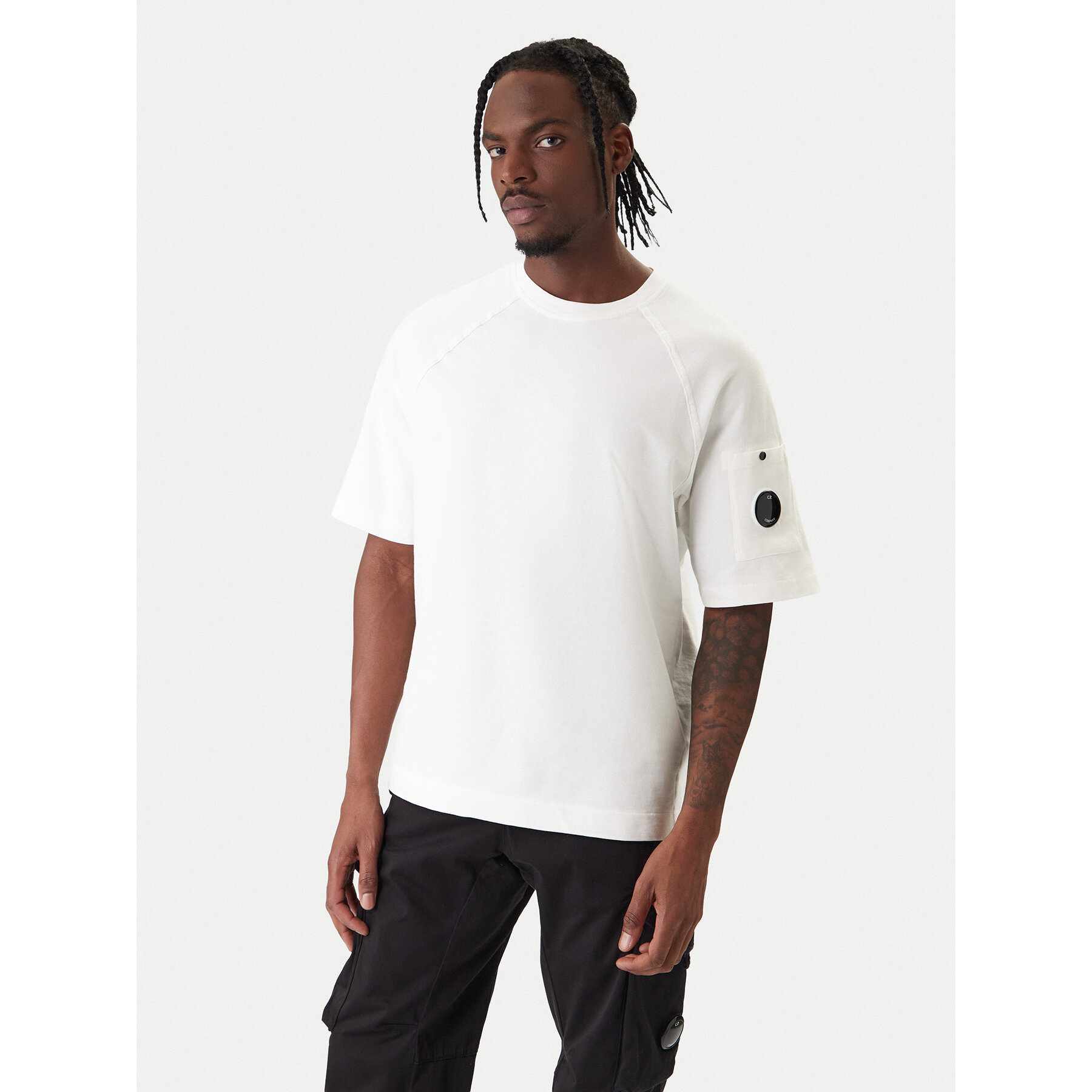 C.P. Company T-Shirt 20CMSS034A002246G Écru Regular Fit