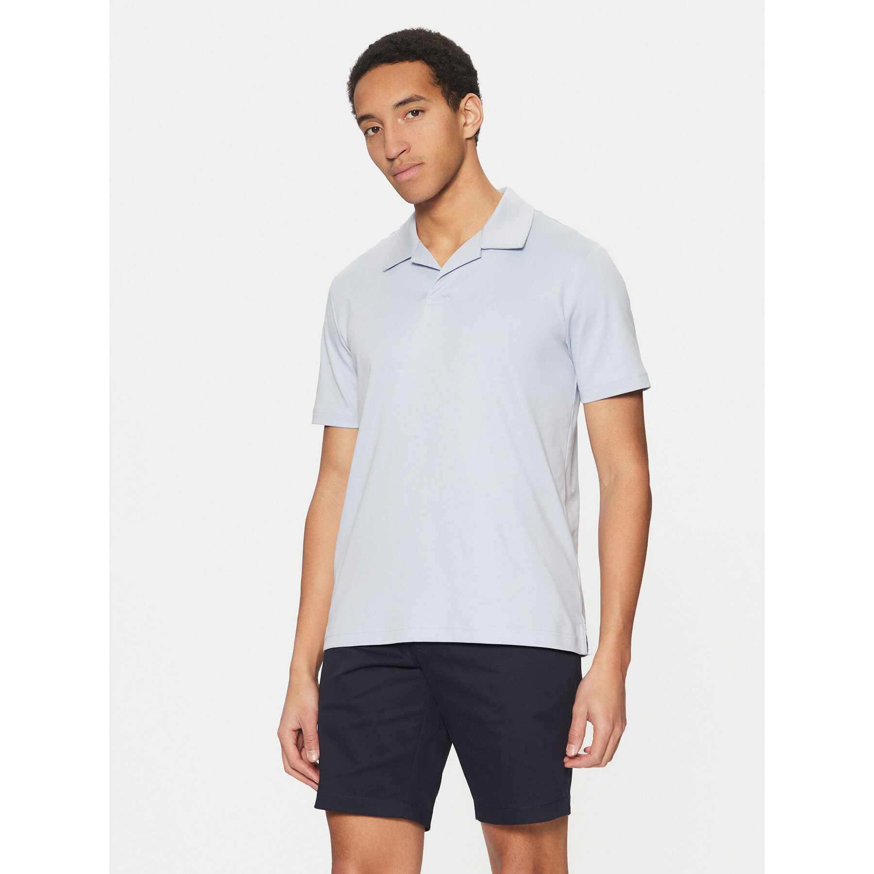 Calvin Klein Polo K10K114133 Niebieski Regular Fit
