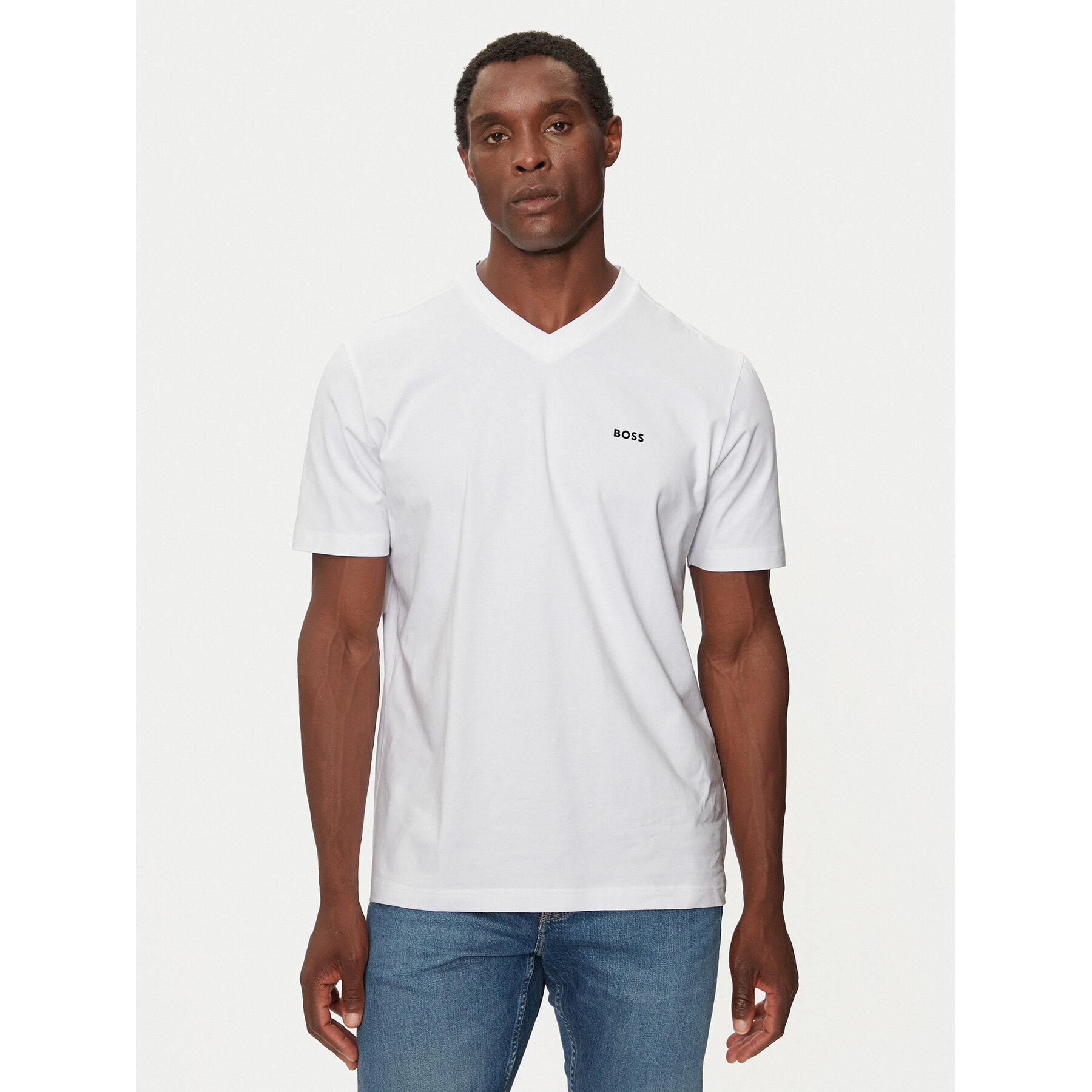 Boss T-Shirt Tee V 50506347 Biały Regular Fit