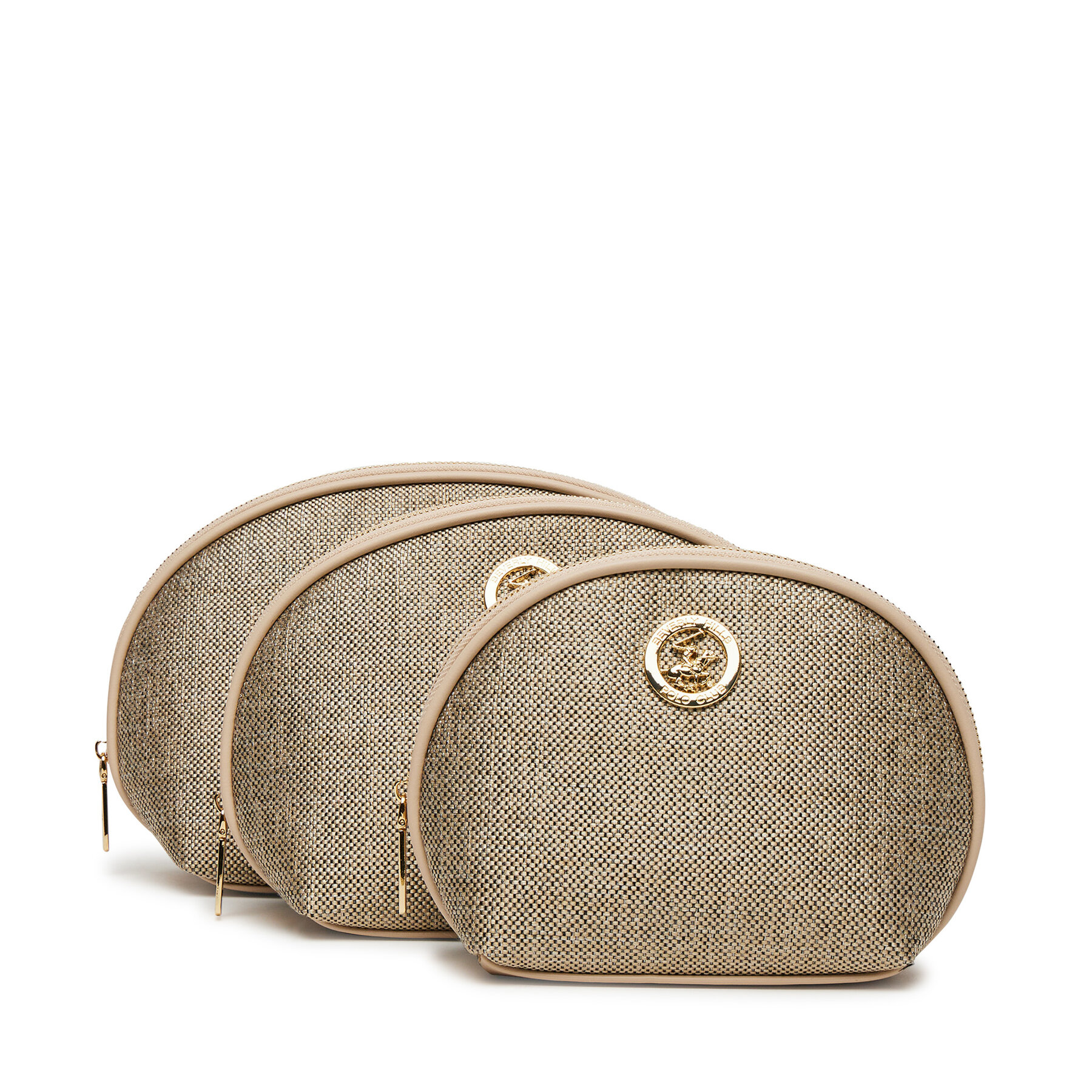Beverly Hills Polo Club Zestaw kosmetyczek BHPC-U1-007-SS25 (3-pack) Beżowy