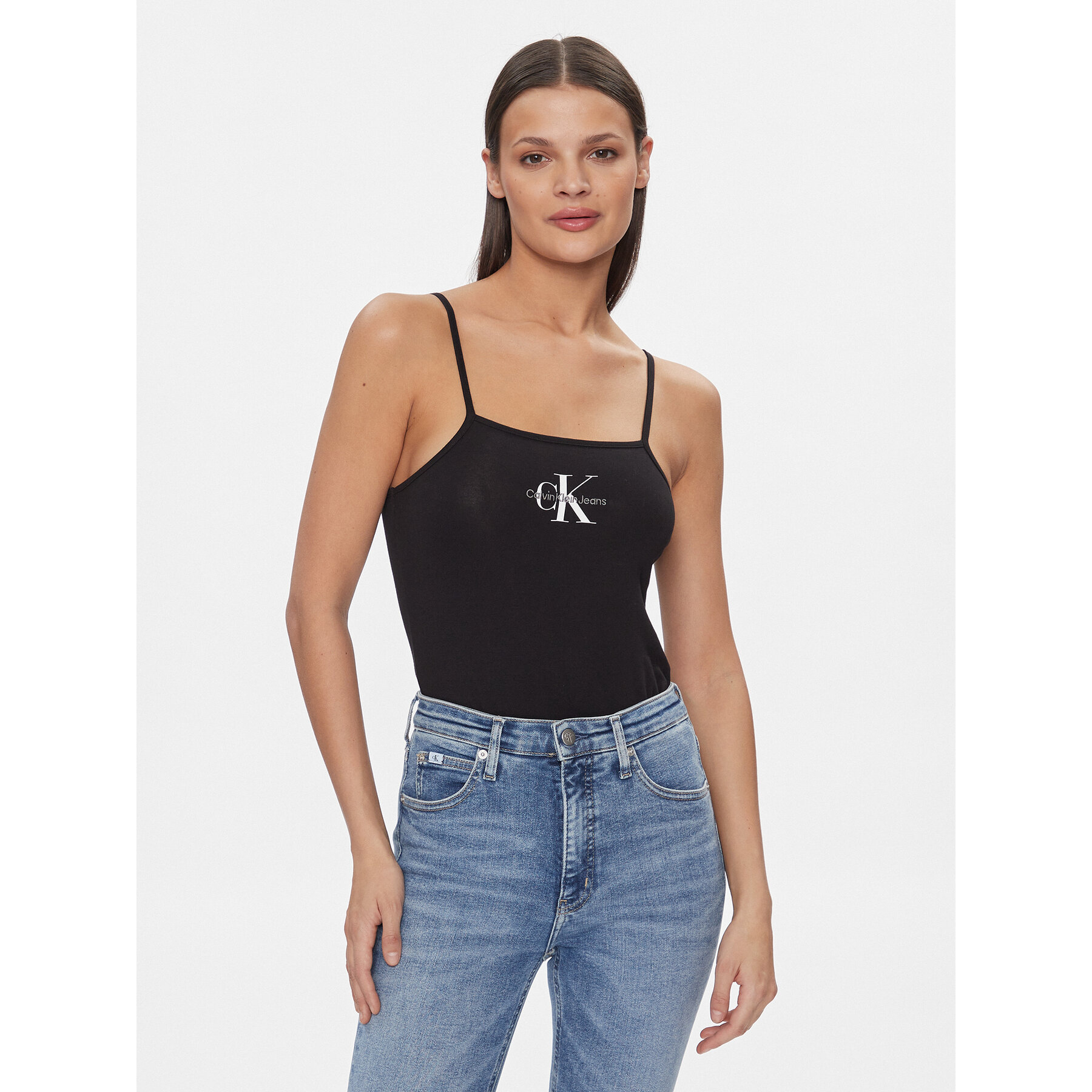 Calvin Klein Jeans Body Monologo J20J223421 Czarny Slim Fit