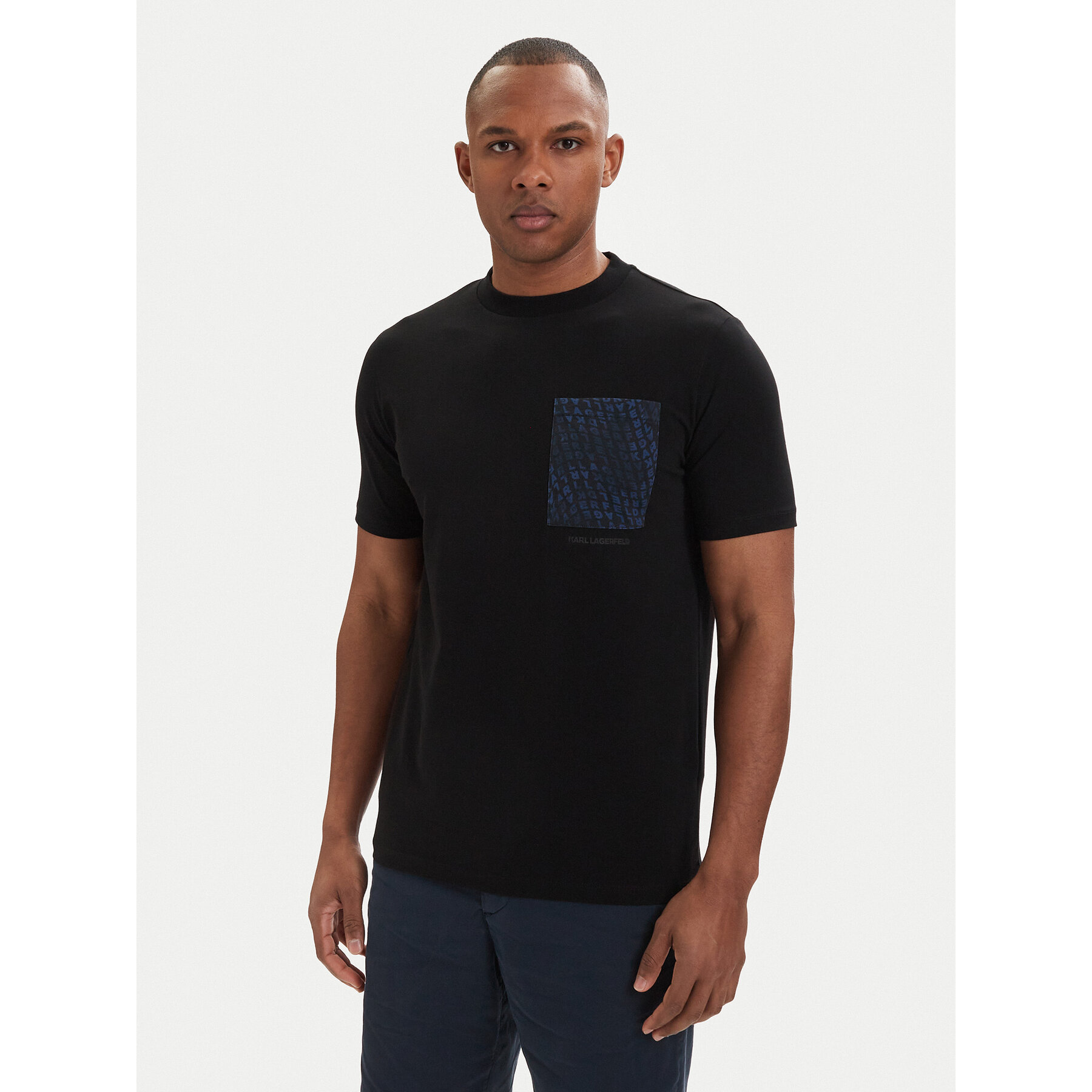 KARL LAGERFELD T-Shirt 755044 562221 Czarny Regular Fit