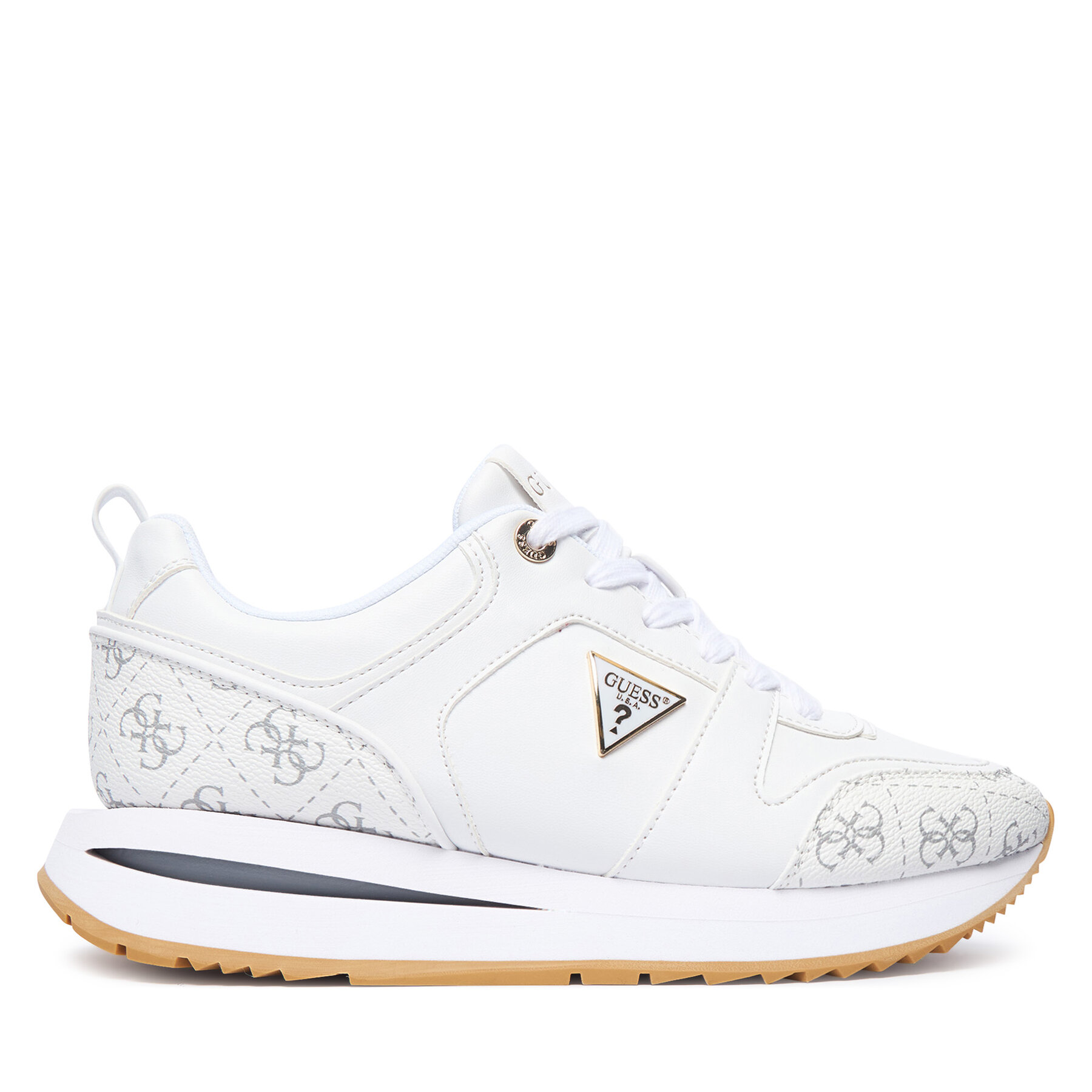 Guess Sneakersy FLTEVR ELE12 Biały