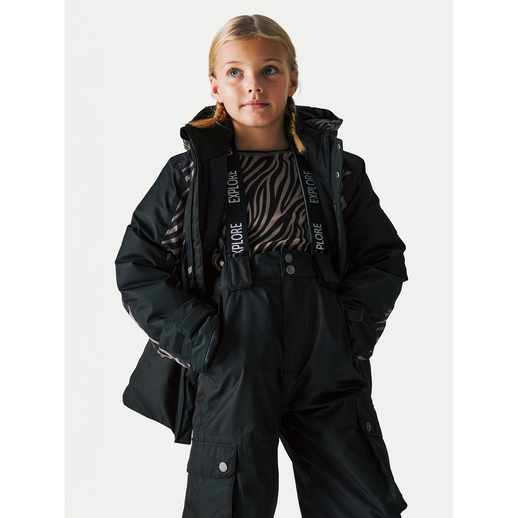 NAME IT Kurtka narciarska 13228951 Brązowy Regular Fit