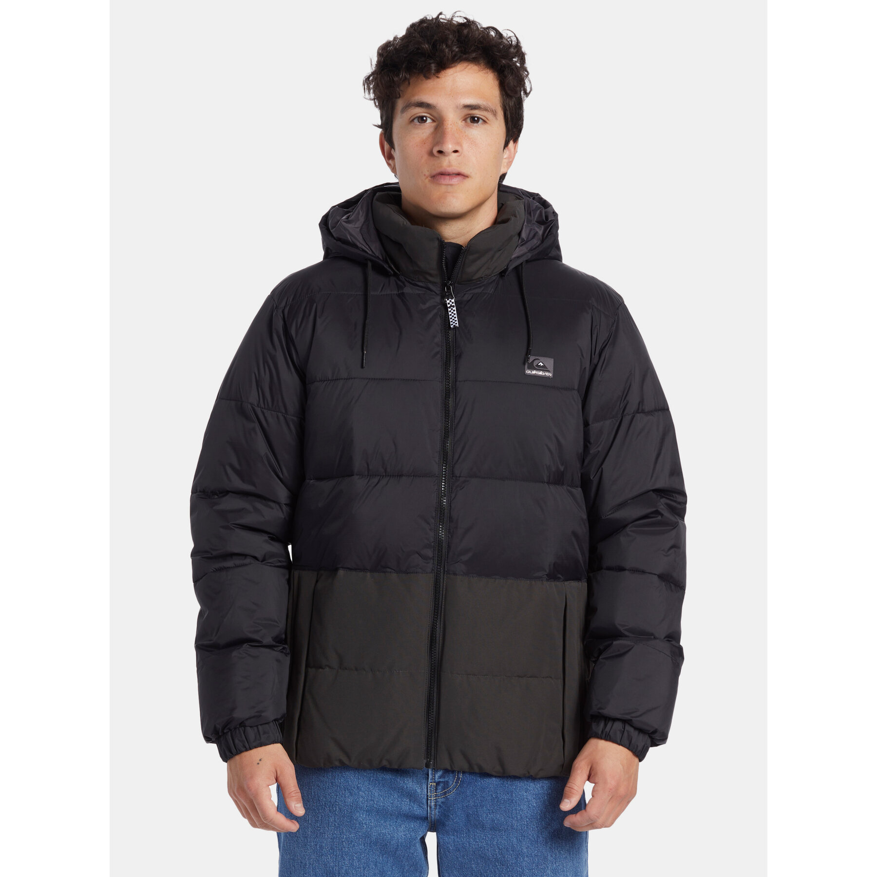 Quiksilver Kurtka puchowa Wolfs Shoulder Jckt EQYJK03990 Czarny Regular Fit