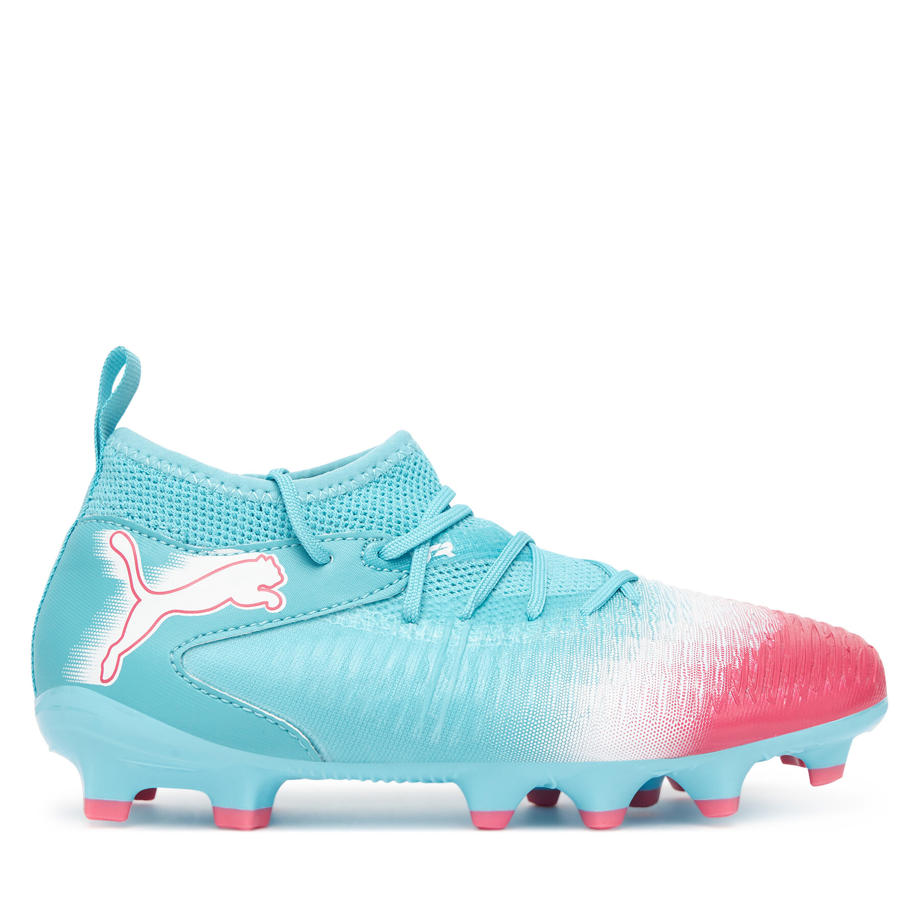 Puma Buty do piłki nożnej Future 8 Match Re-Charge Fg/Ag Jr 108762 01 Błękitny