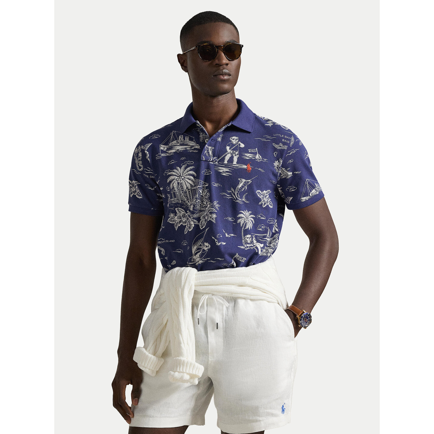 Polo Ralph Lauren Polo 710B13971001 Granatowy Slim Fit