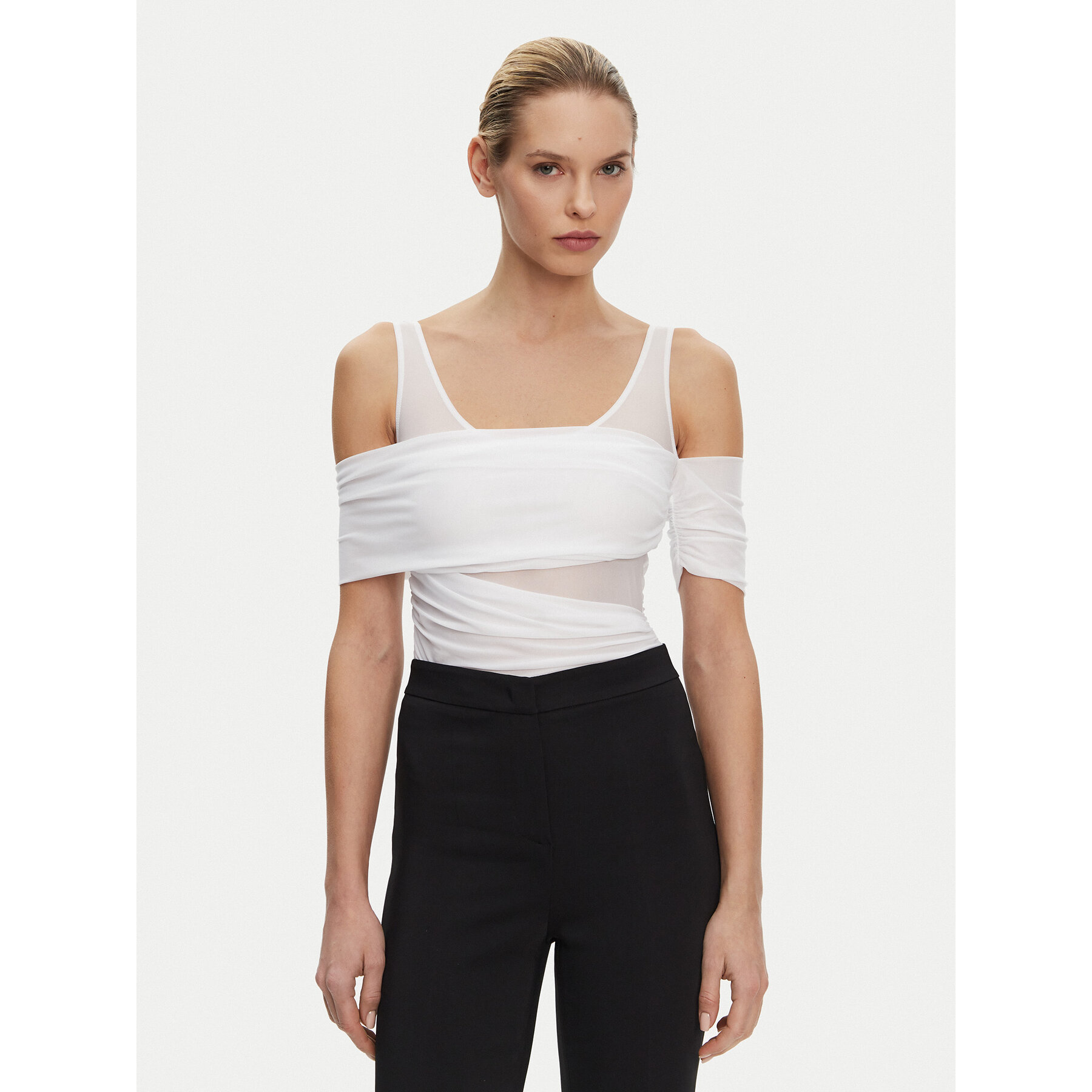 PINKO Body Bella 104832 A2H1 Biały Regular Fit